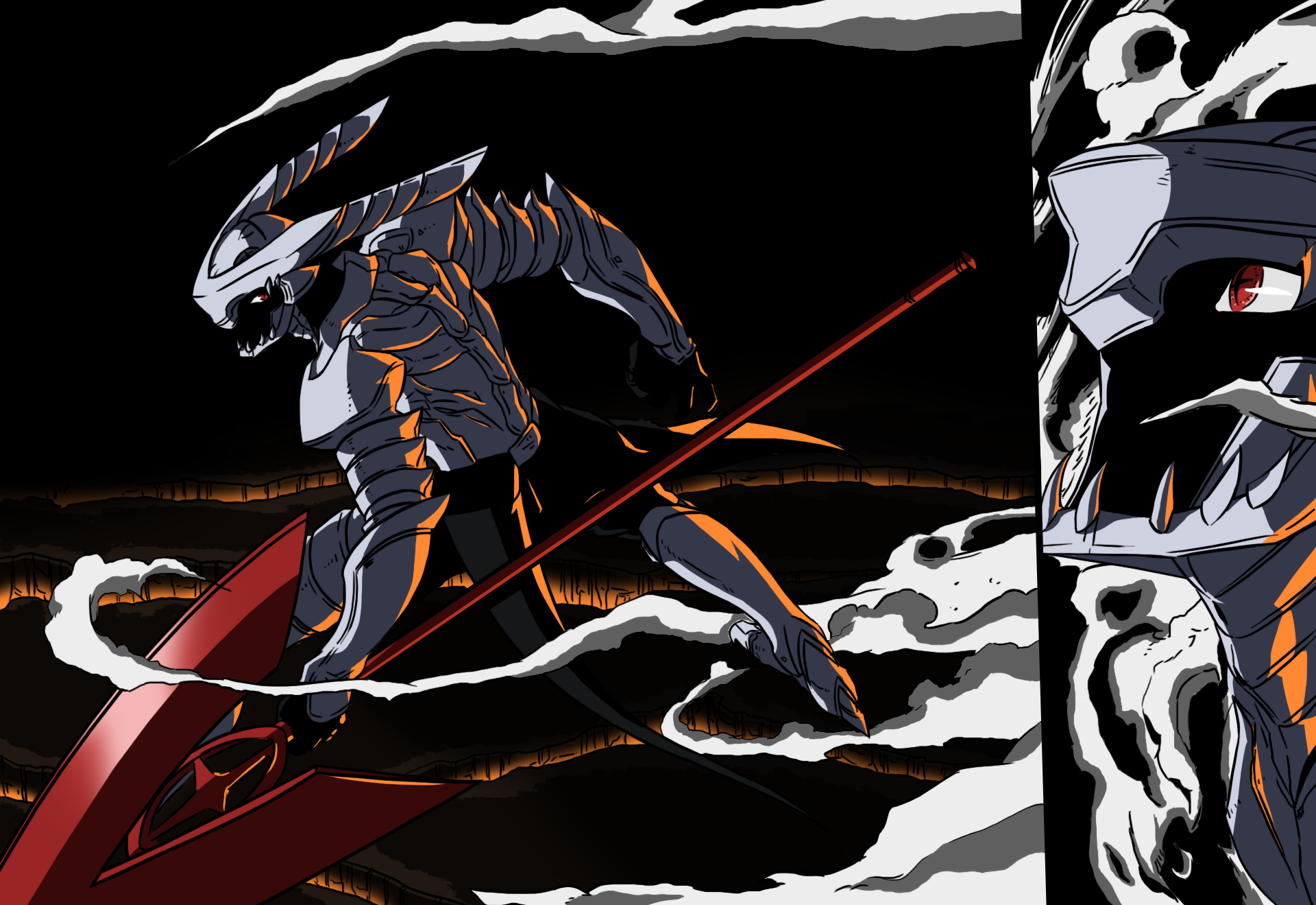 Tatsumi from Akame Ga Kill! with a spear HD Wallpaper