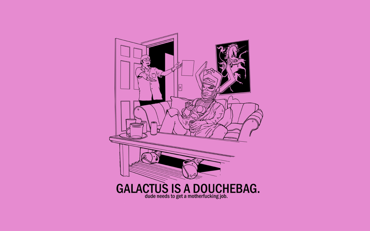Galactus from Marvel Comics sitting on a couch HD Wallpaper