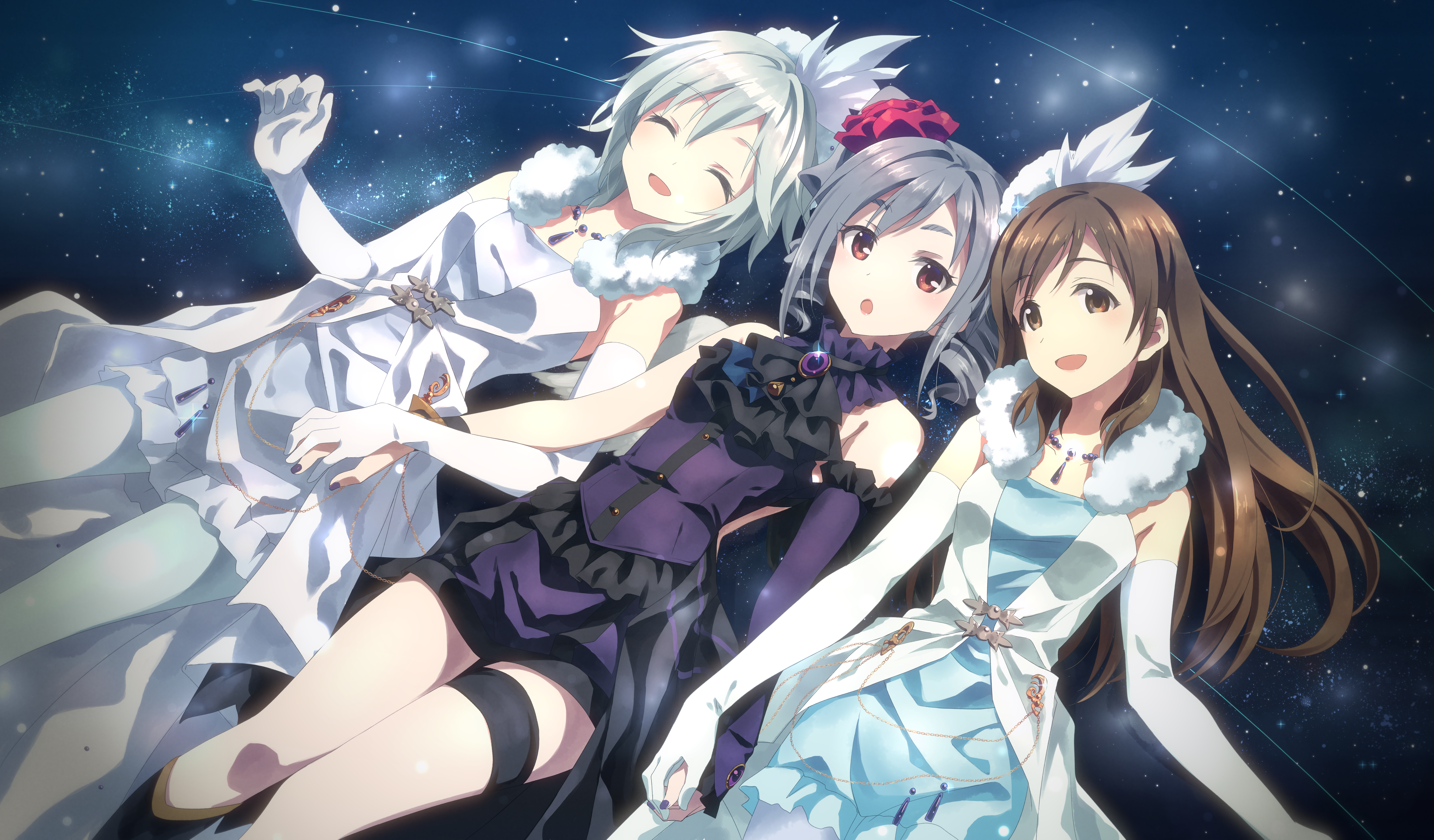 Three girls from The Idolmaster: Cinderella Girls HD Wallpaper