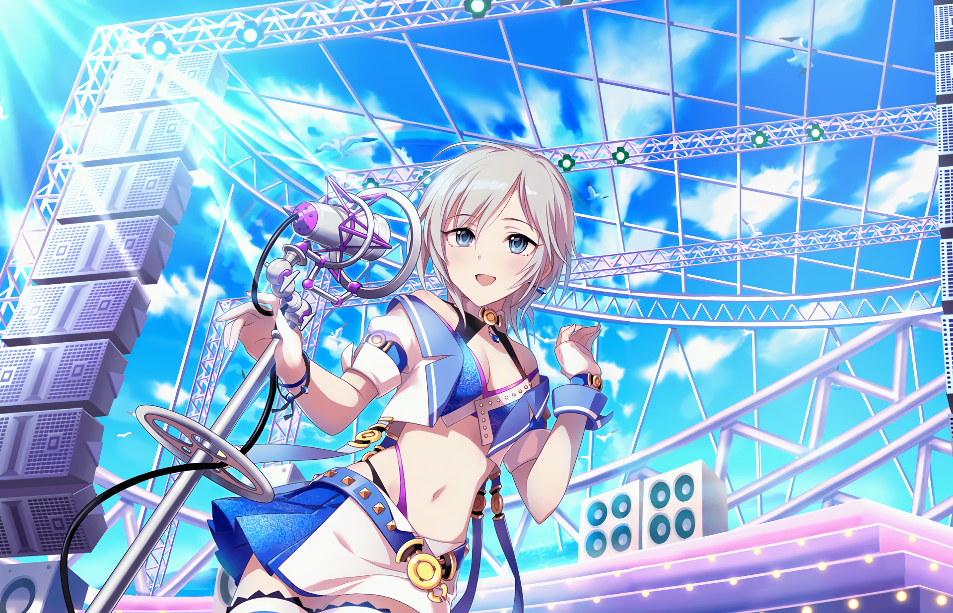 Anastasia from Idolm@ster on stage HD Wallpaper