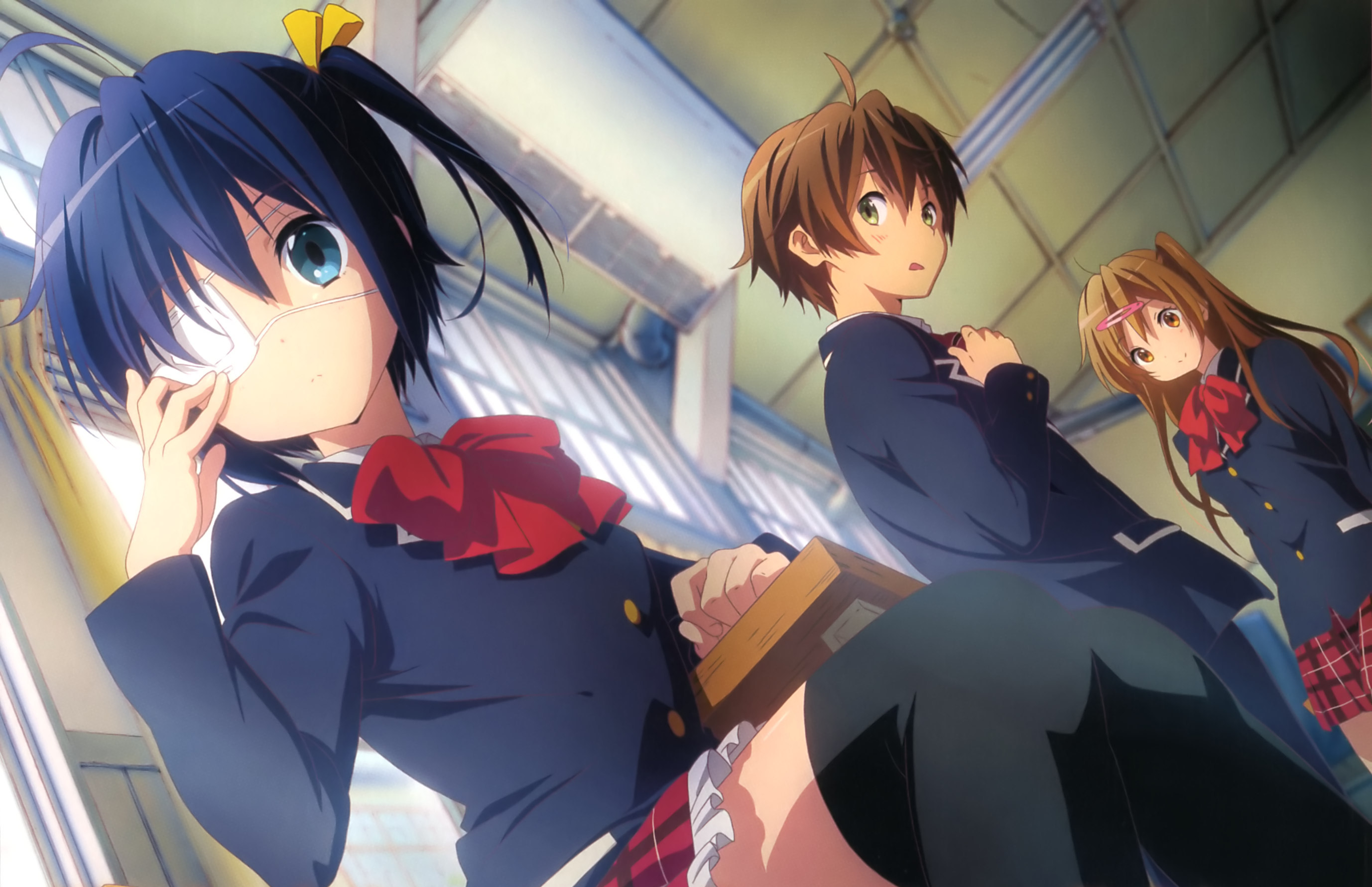 Rikka Takanashi and Yūta Togashi from Chuunibyou HD Wallpaper