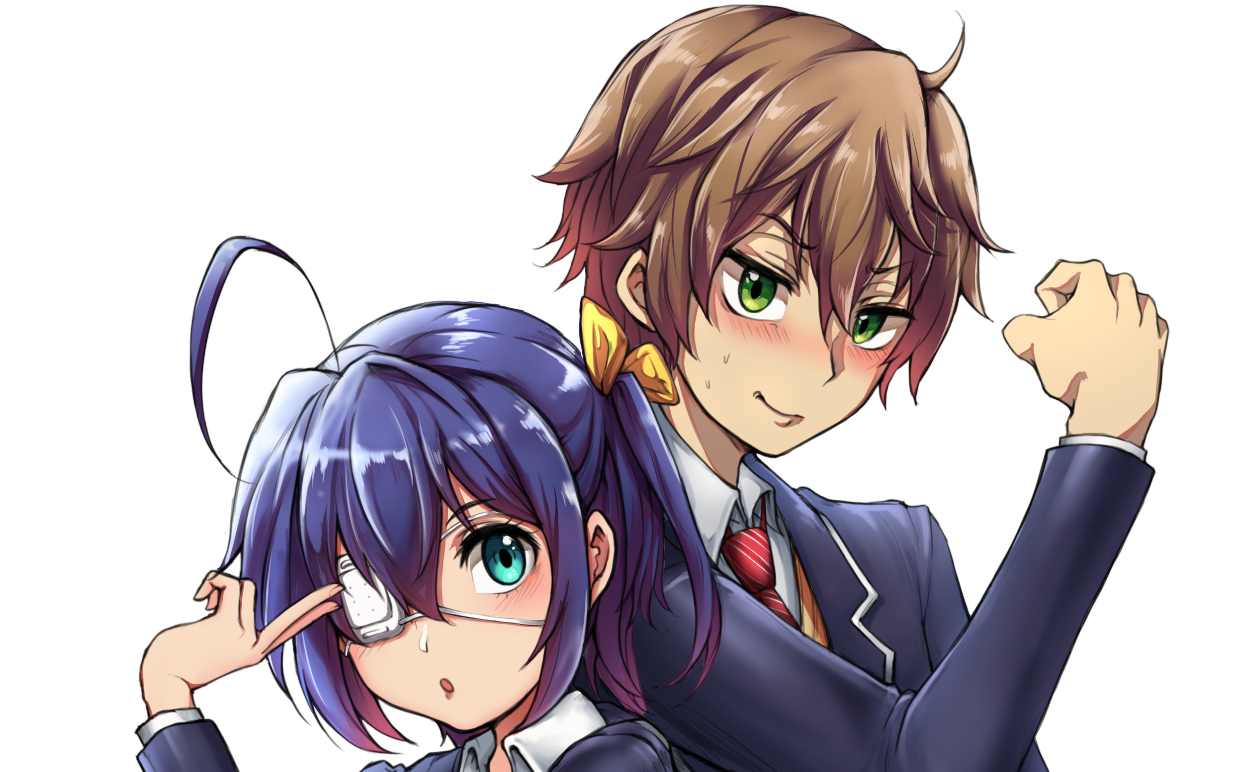 Yūta Togashi and Rikka Takanashi from Chuunibyou HD Wallpaper