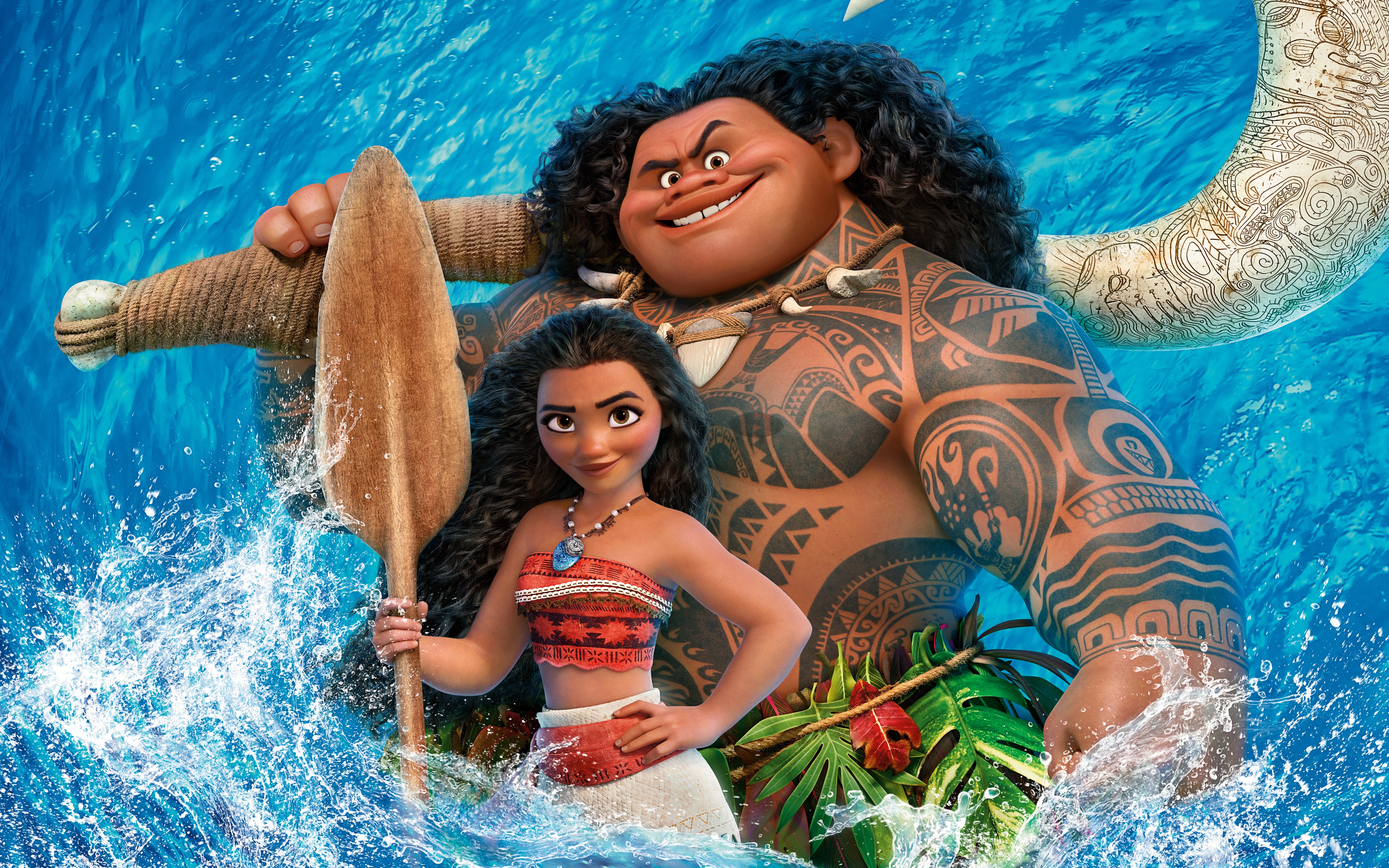Moana and Maui from Moana HD Wallpaper