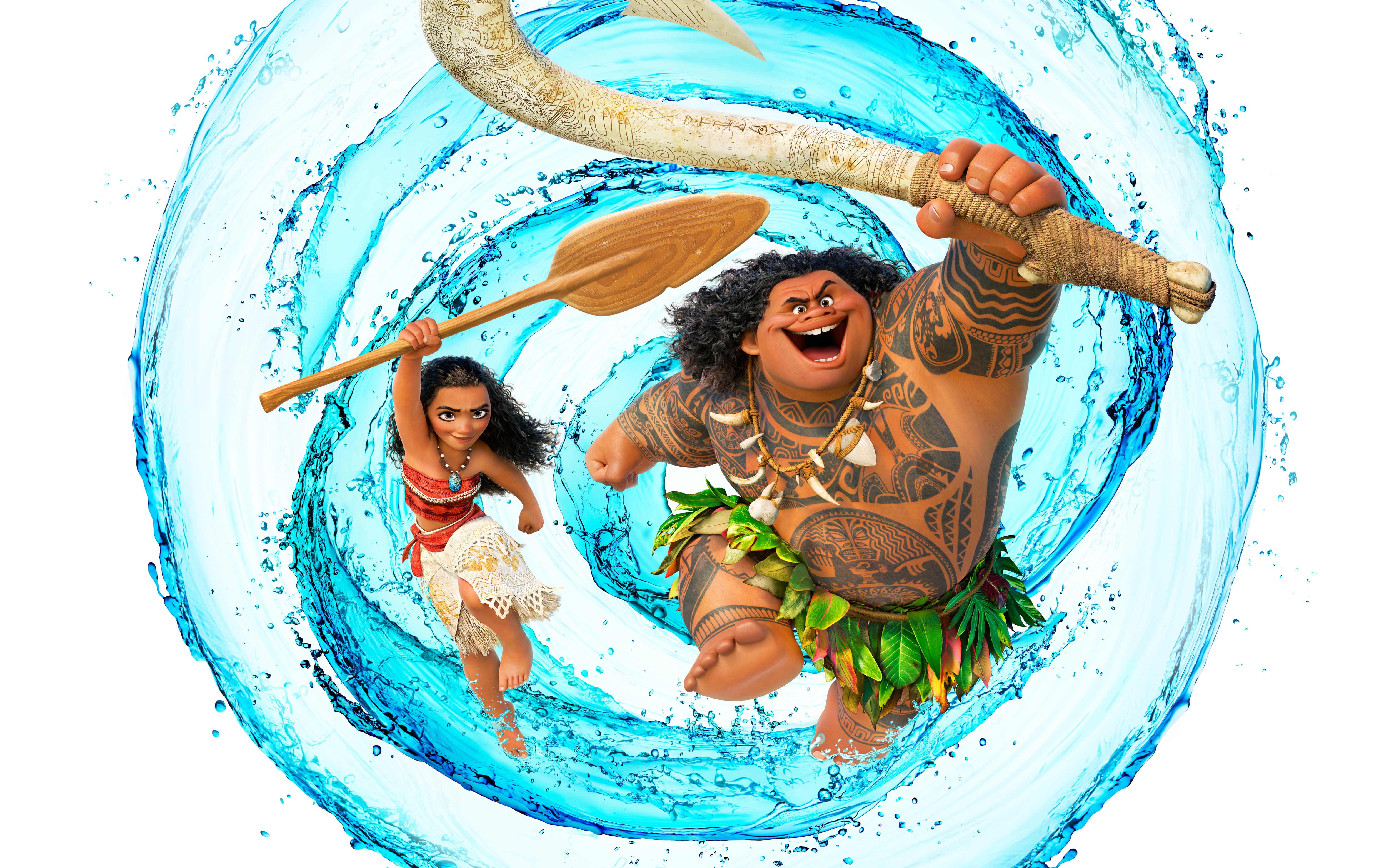 Moana and Maui from Moana HD Wallpaper