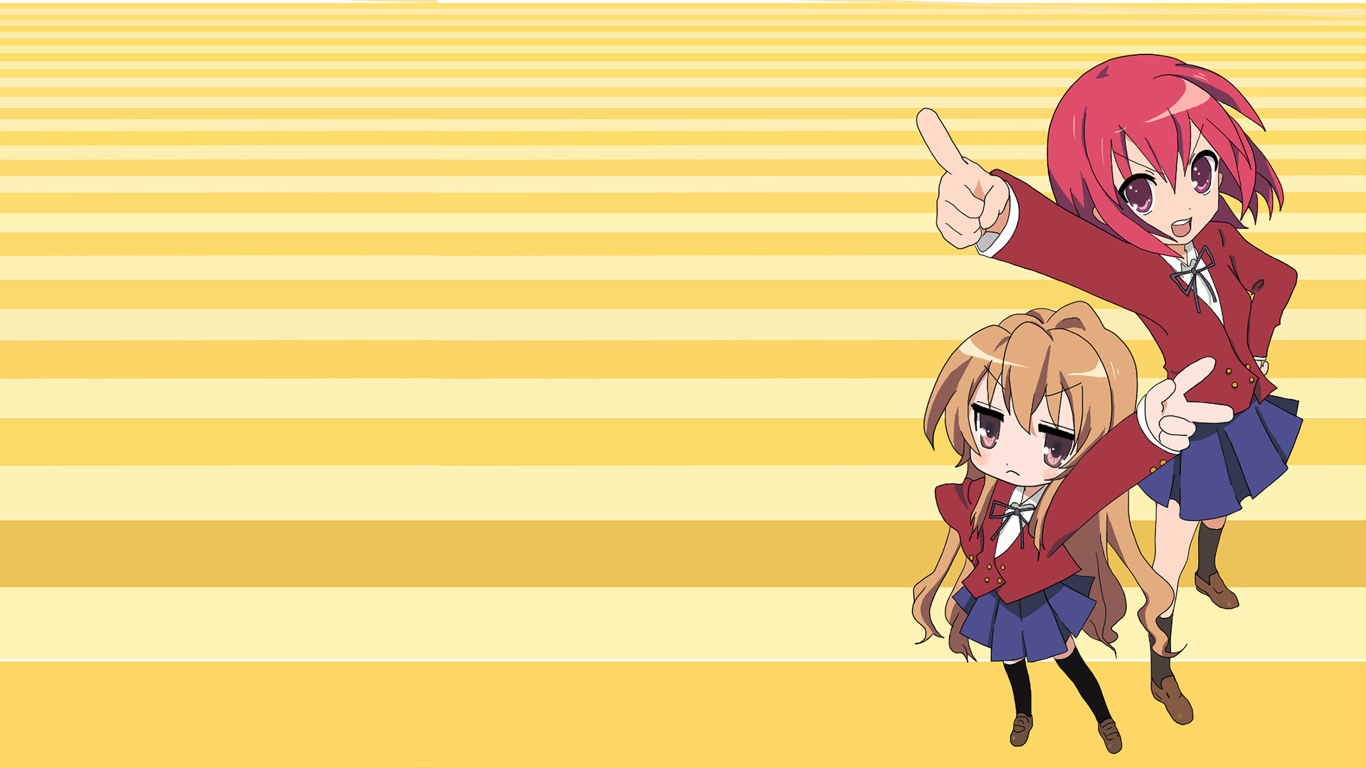 Minori Kushieda and Taiga Aisaka from Toradora! HD Wallpaper