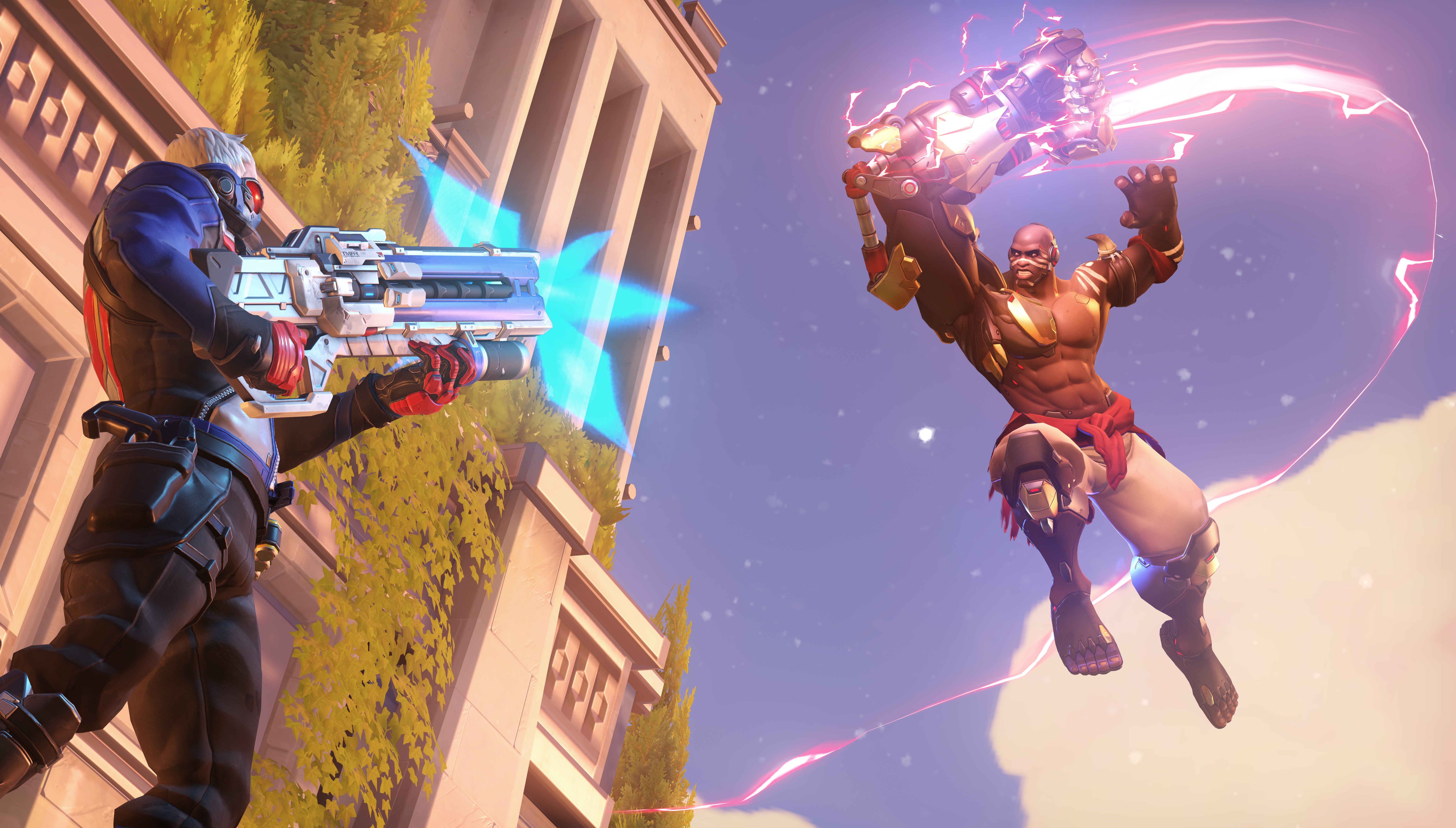 Soldier: 76 and Doomfist from Overwatch HD Wallpaper