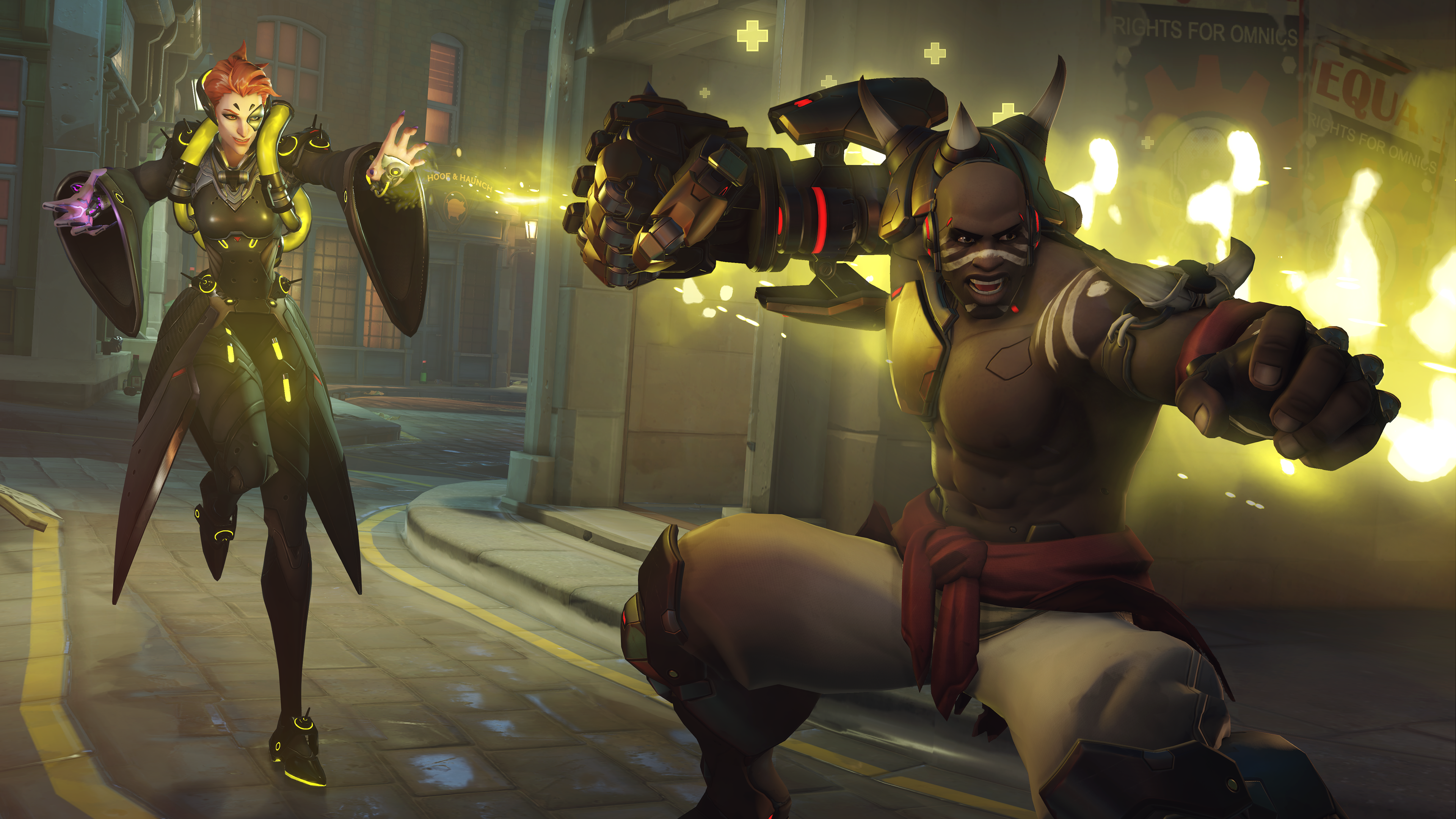 Moira and Doomfist from Overwatch HD Wallpaper