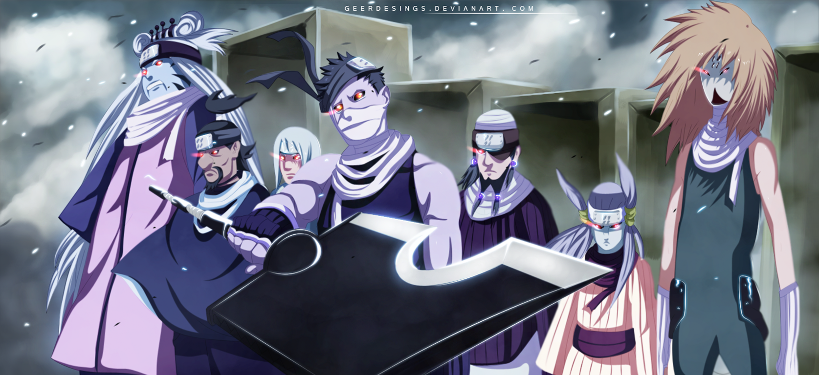 Seven Ninja Swordsmen of the Mist from Naruto HD Wallpaper
