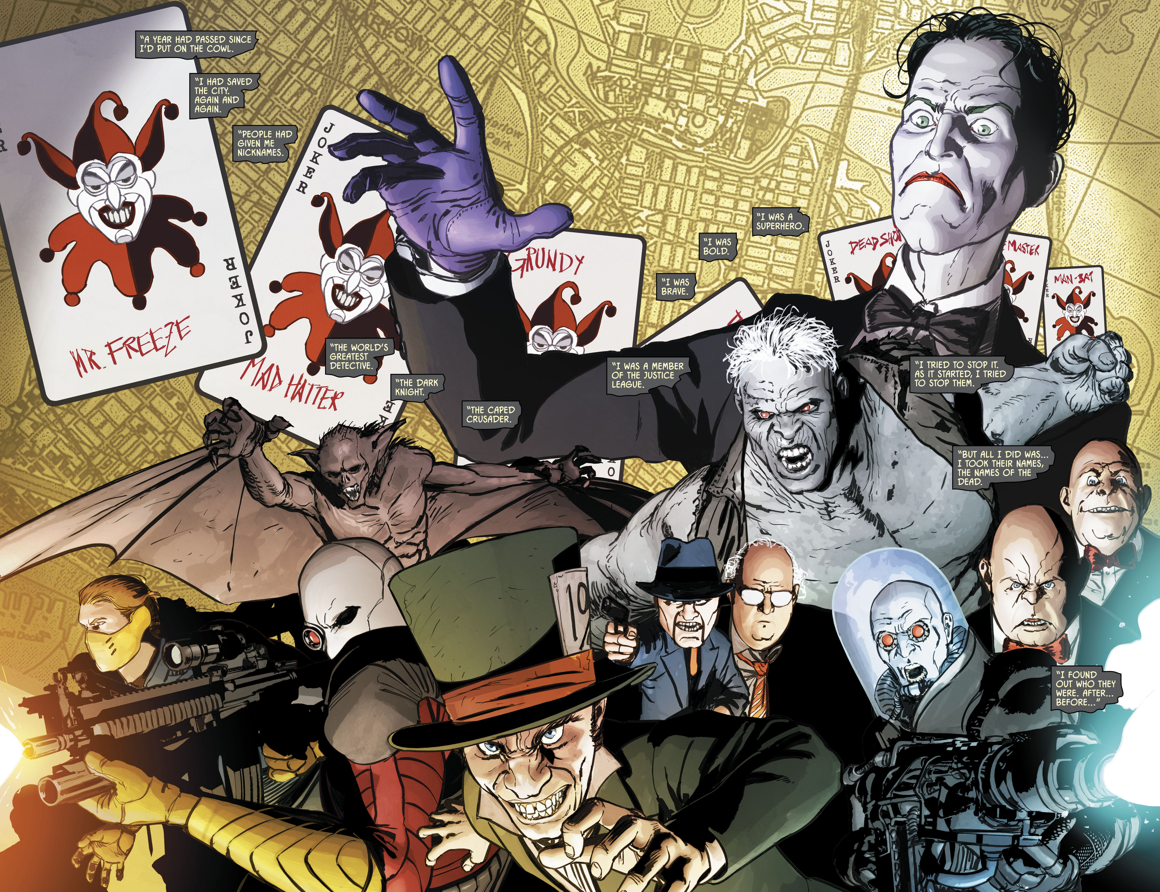 DC Comics Villains and Heroes from Batman HD Wallpaper