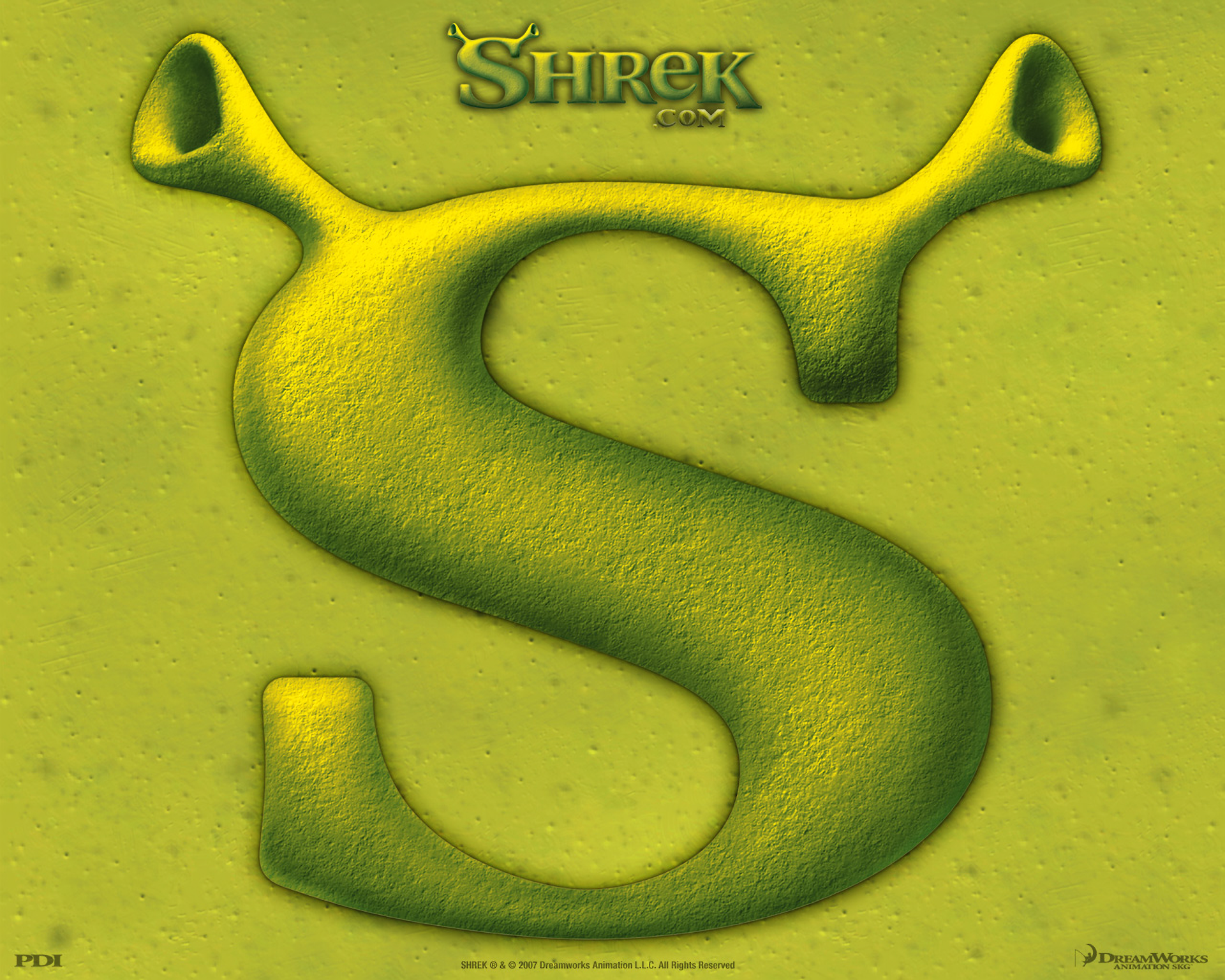Shrek logo with S HD Wallpaper
