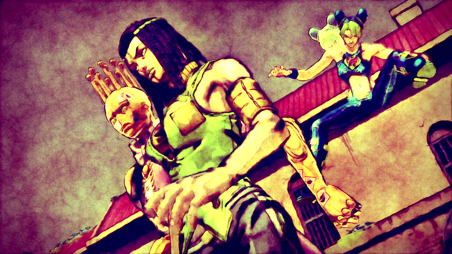 Jolyne Cujoh from JoJo's Bizarre Adventure HD Wallpaper