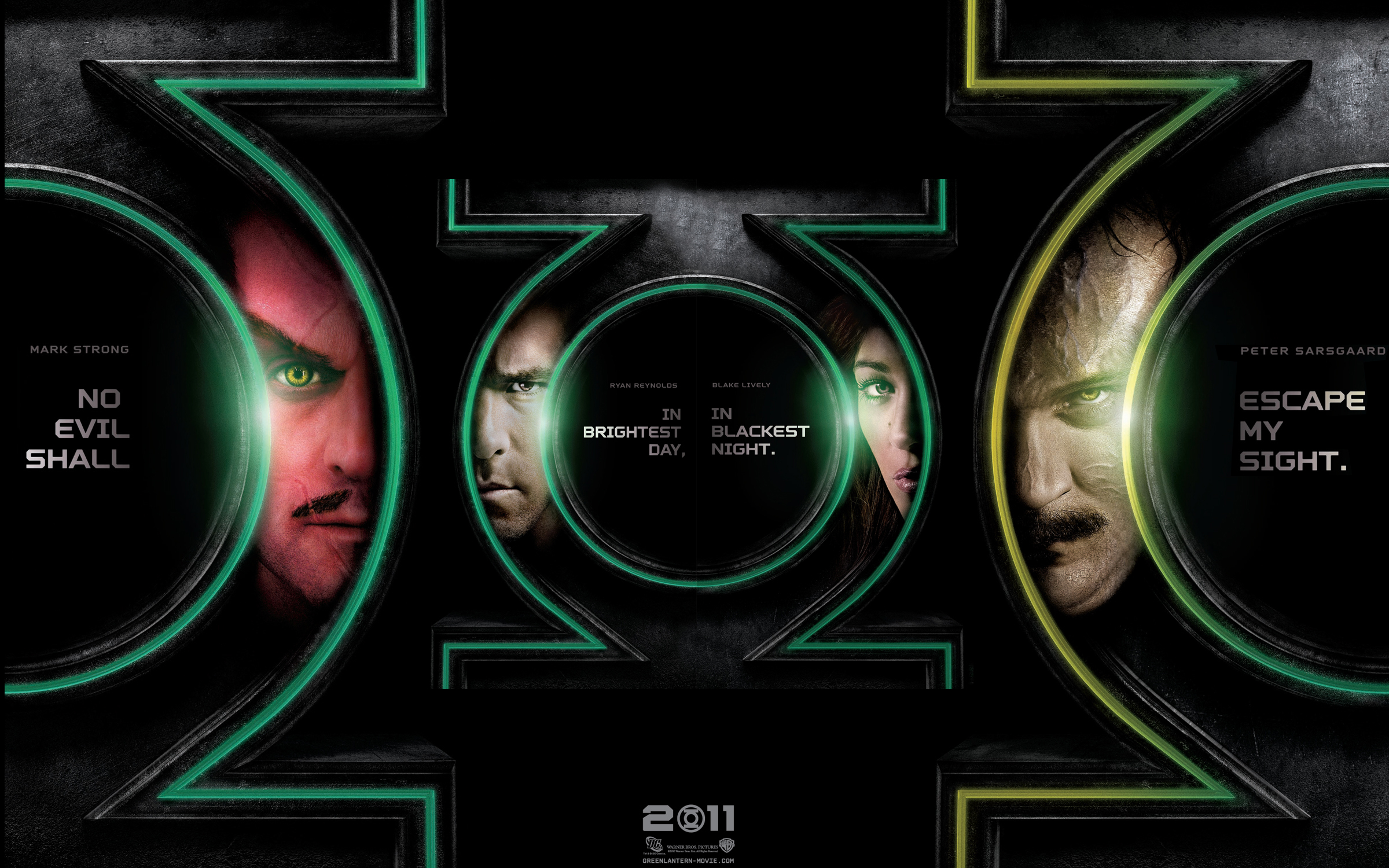 Green Lantern Movie Poster with Actors HD Wallpaper