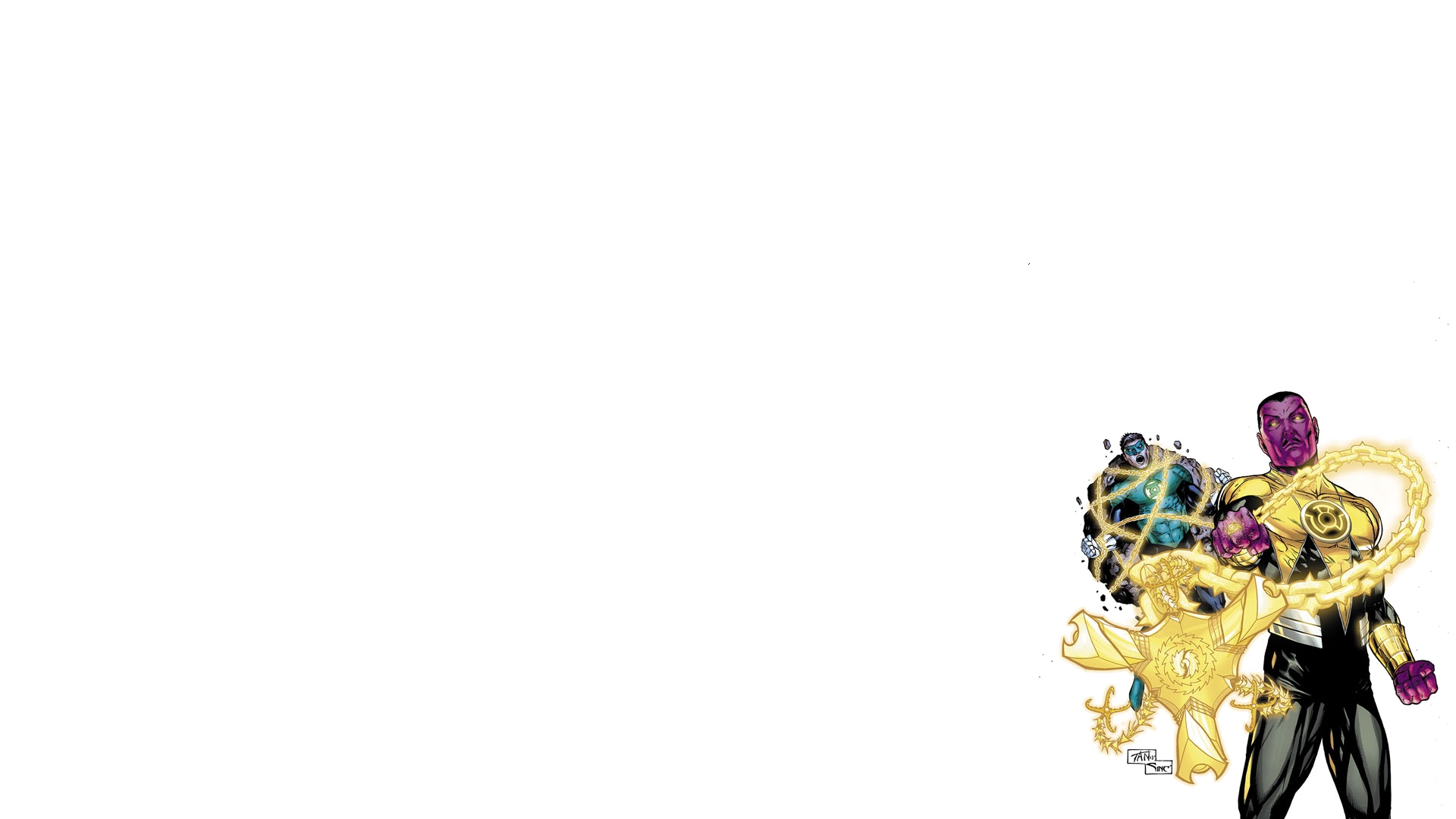 Sinestro and another Lantern from DC Comics HD Wallpaper
