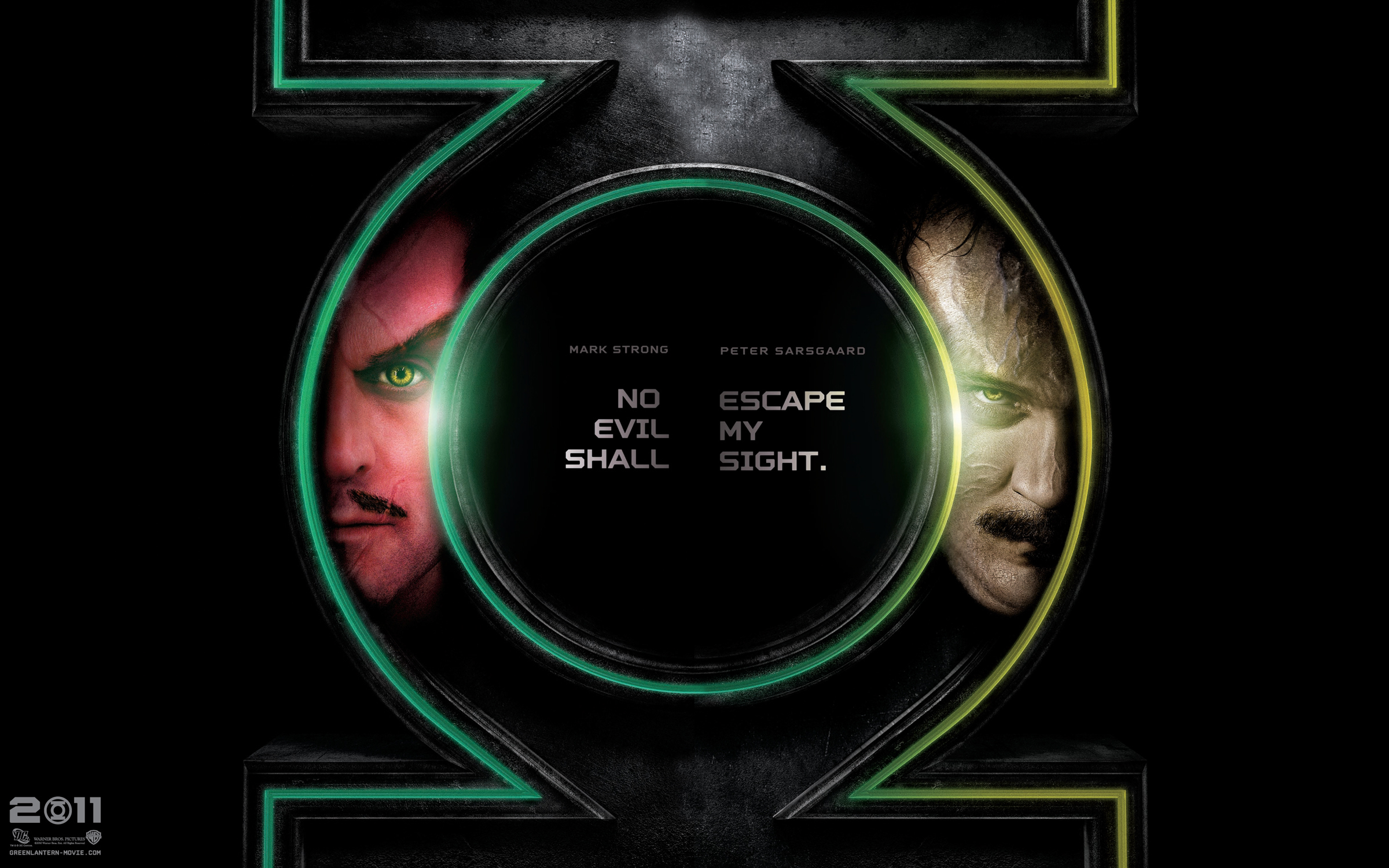 Green Lantern Poster with Sinestro and Hector Hammond HD Wallpaper