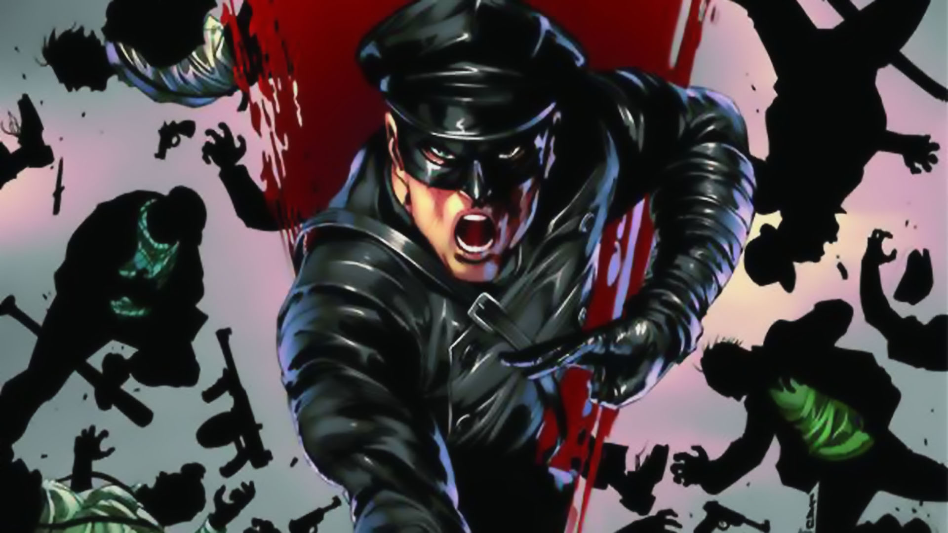 Green Hornet fighting enemies HD Wallpaper