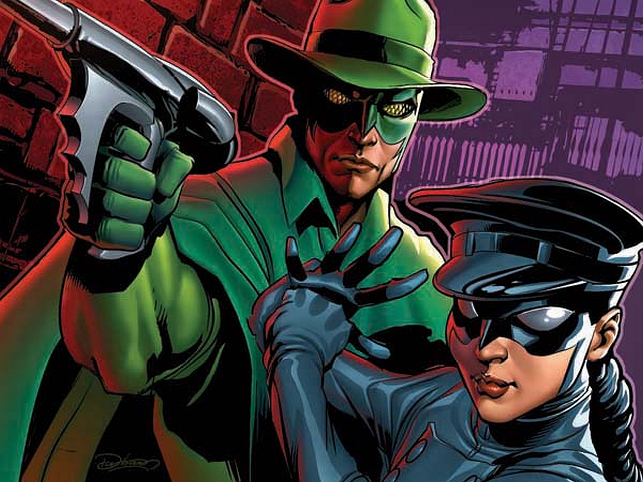 Green Hornet and Kato from Green Hornet HD Wallpaper