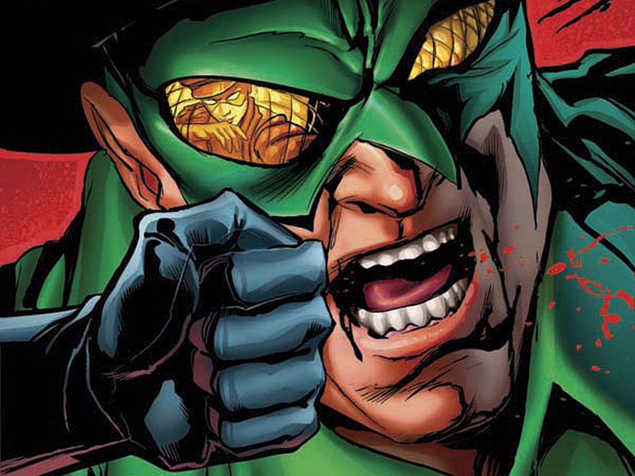 Green Hornet in Close-Up HD Wallpaper