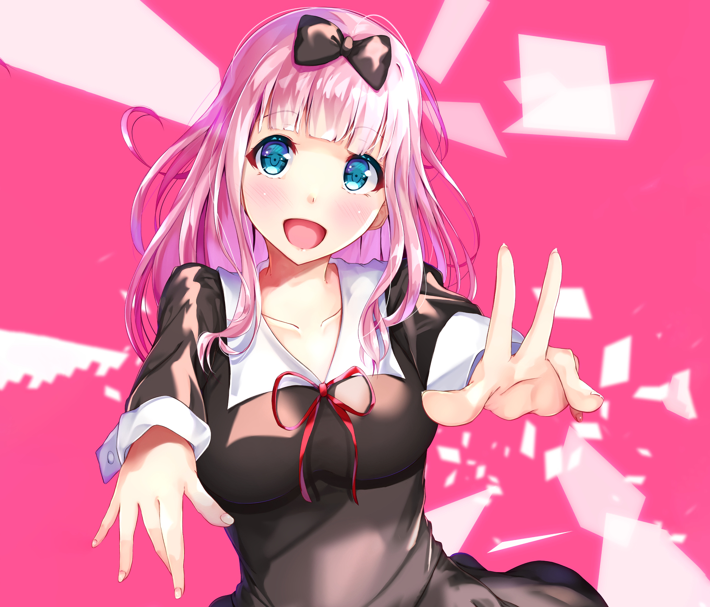 Chika Fujiwara from Kaguya-sama: Love Is War HD Wallpaper