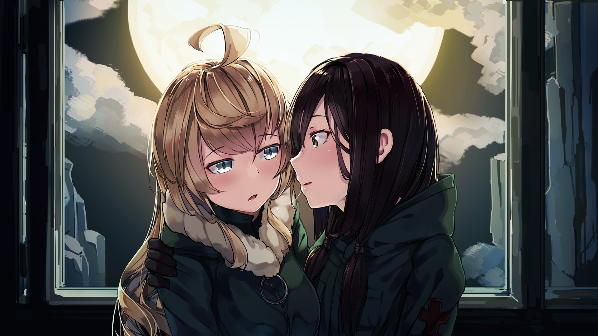 Yuuri and Chito from Girls Last Tour HD Wallpaper