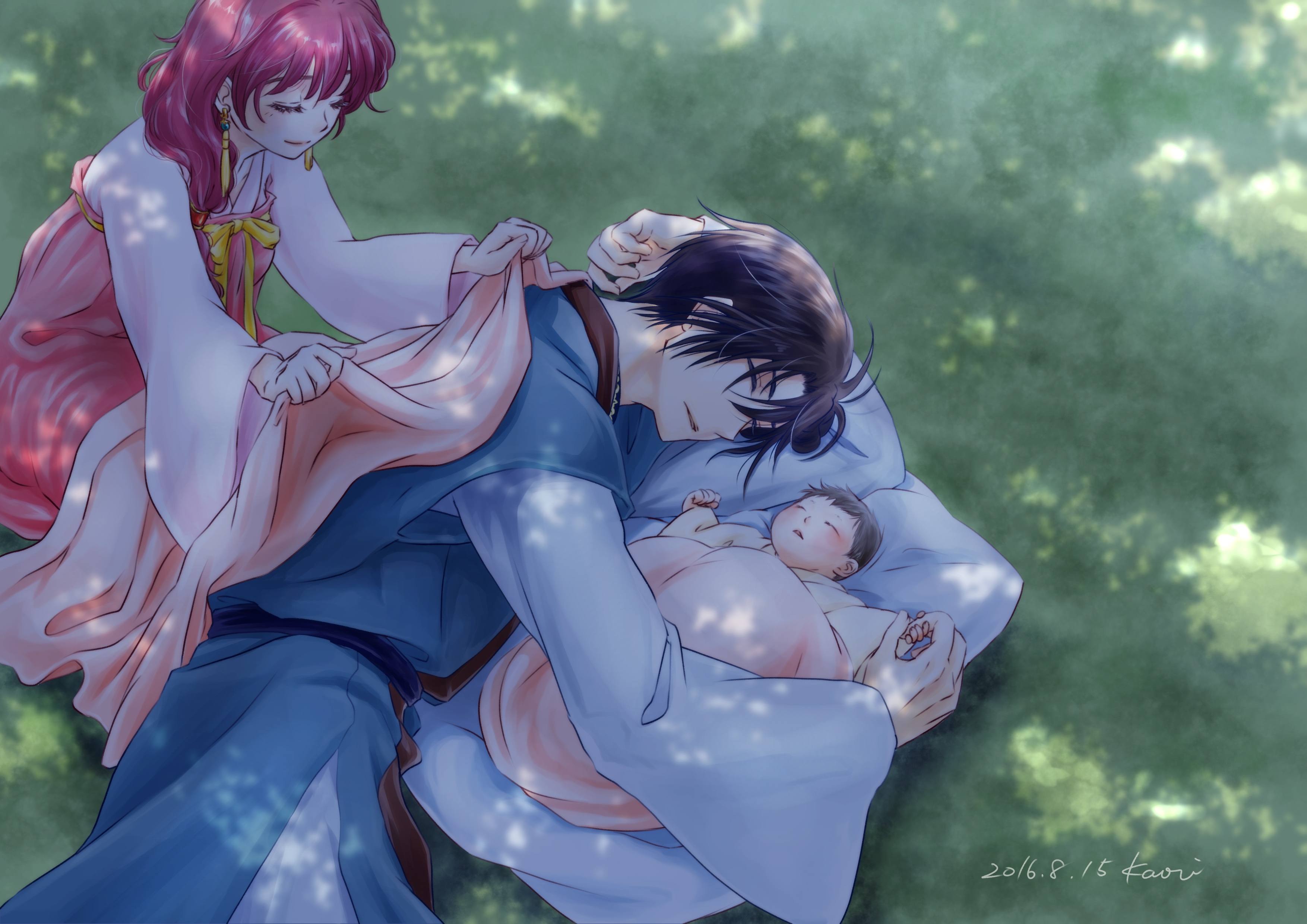 Yona from Yona of the Dawn with family HD Wallpaper