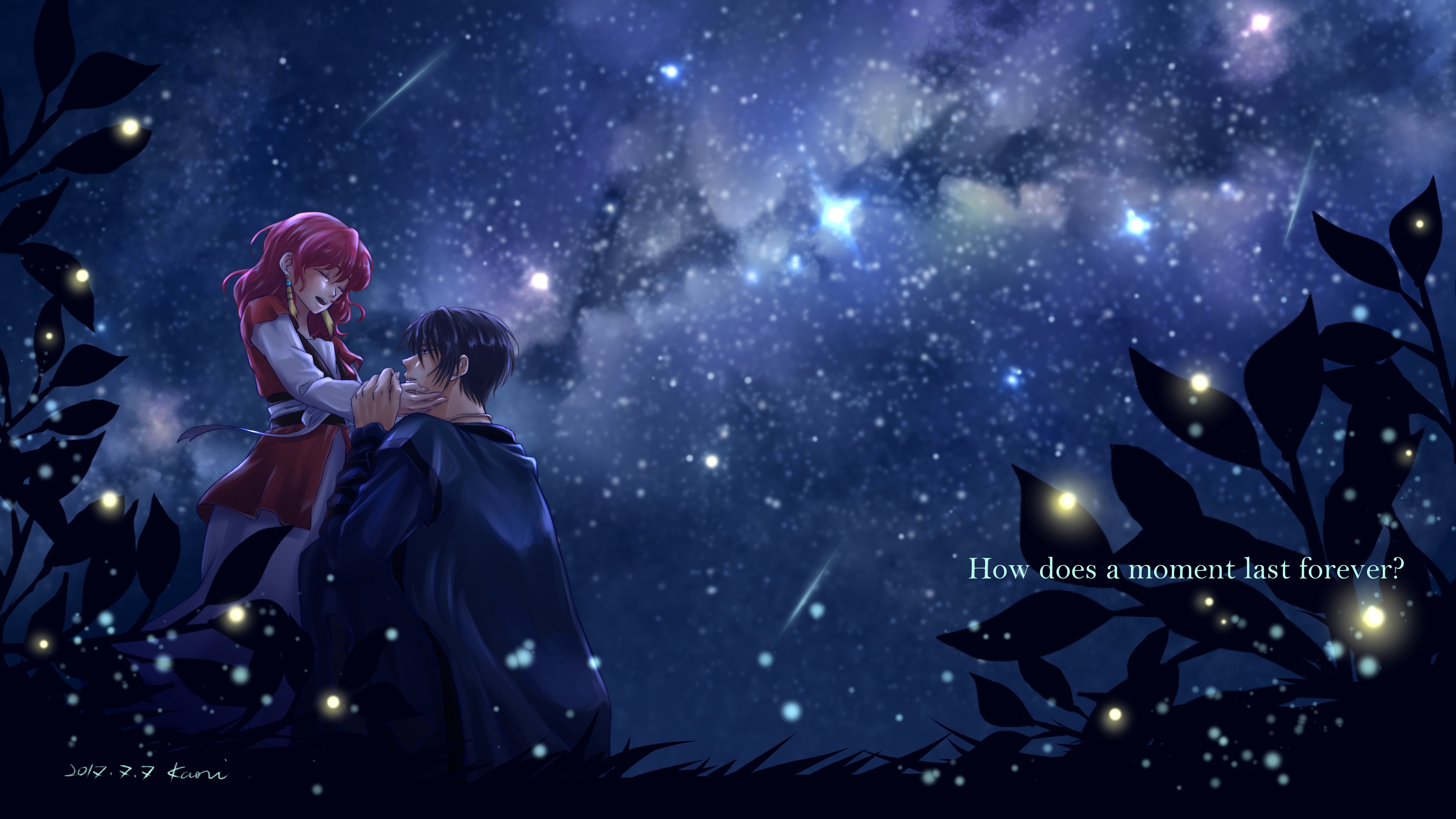 Yona of the Dawn under the Stars HD Wallpaper