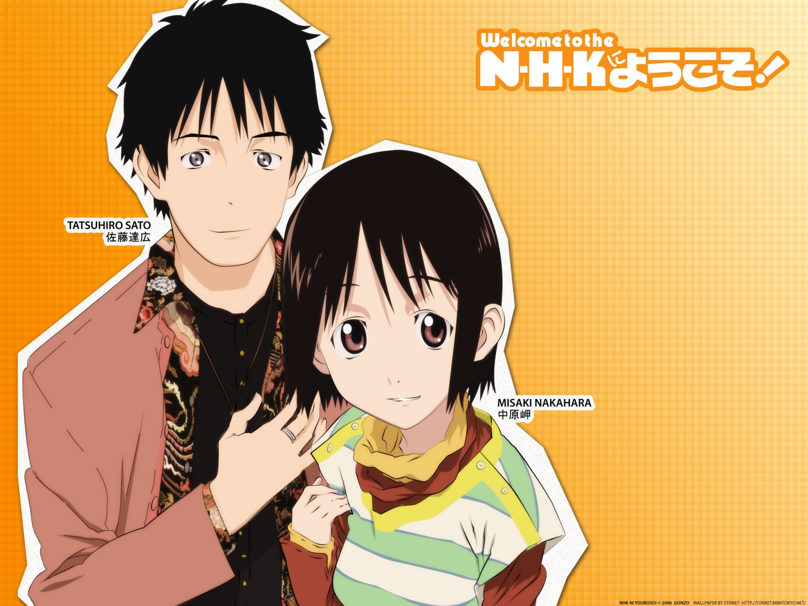 Tatsuhiro Sato and Misaki Nakahara from Welcome to the N.H.K. HD Wallpaper