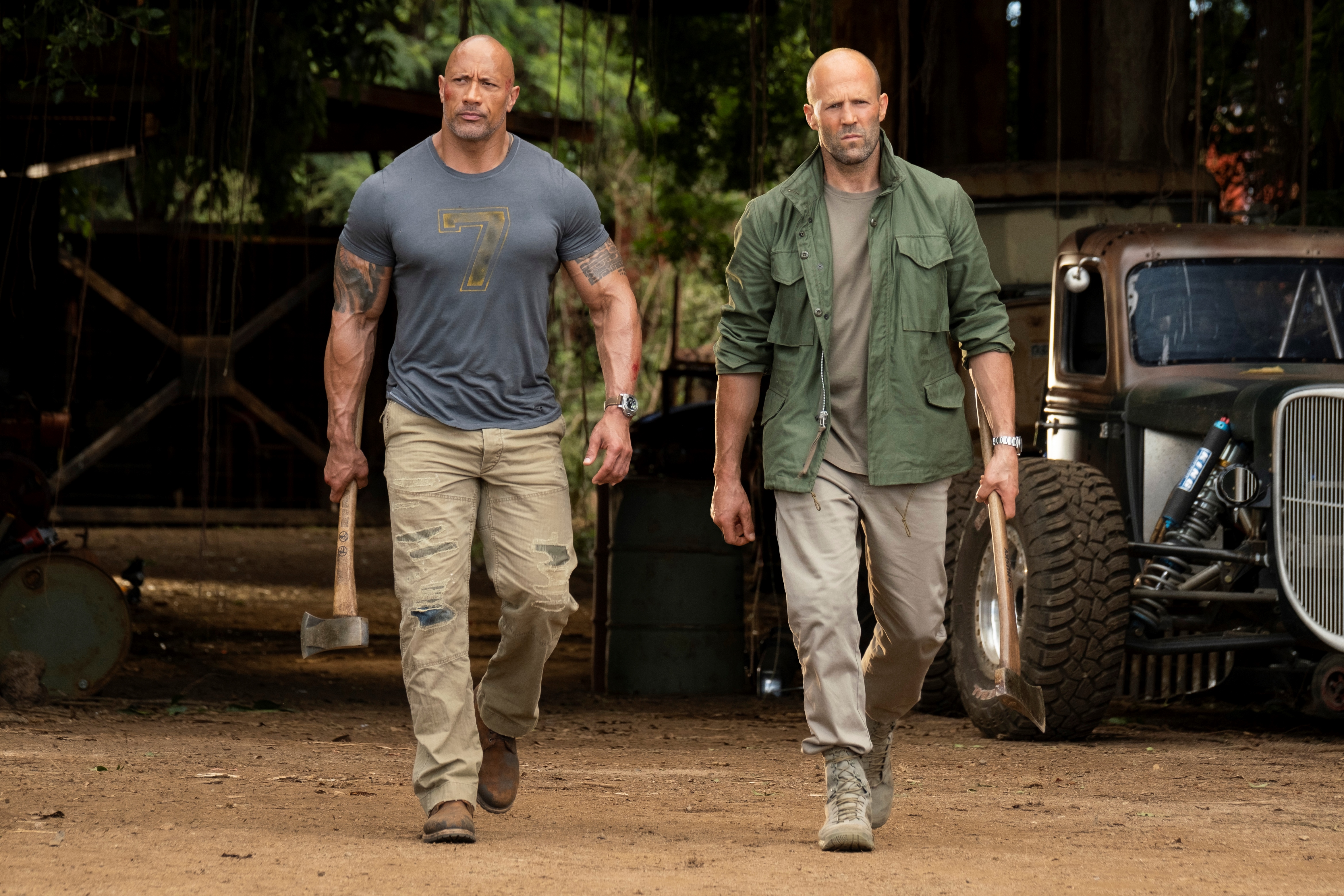 Luke Hobbs and Deckard Shaw from Fast & Furious HD Wallpaper