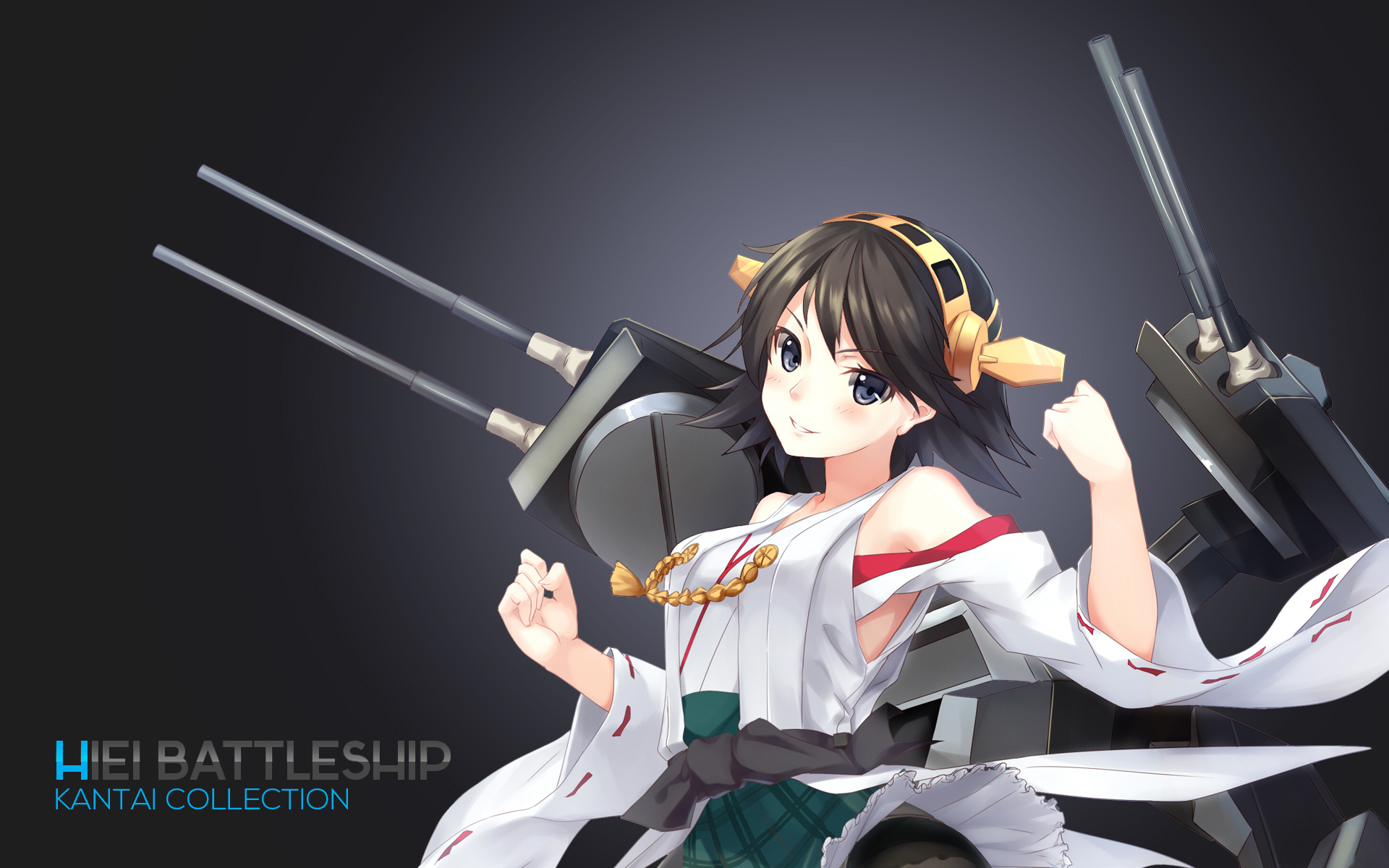 Hiei Battleship from Kantai Collection HD Wallpaper
