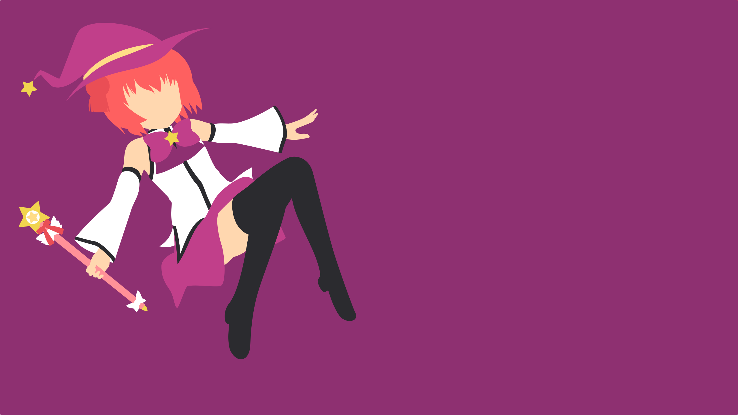 Girl in witch costume with magic wand HD Wallpaper