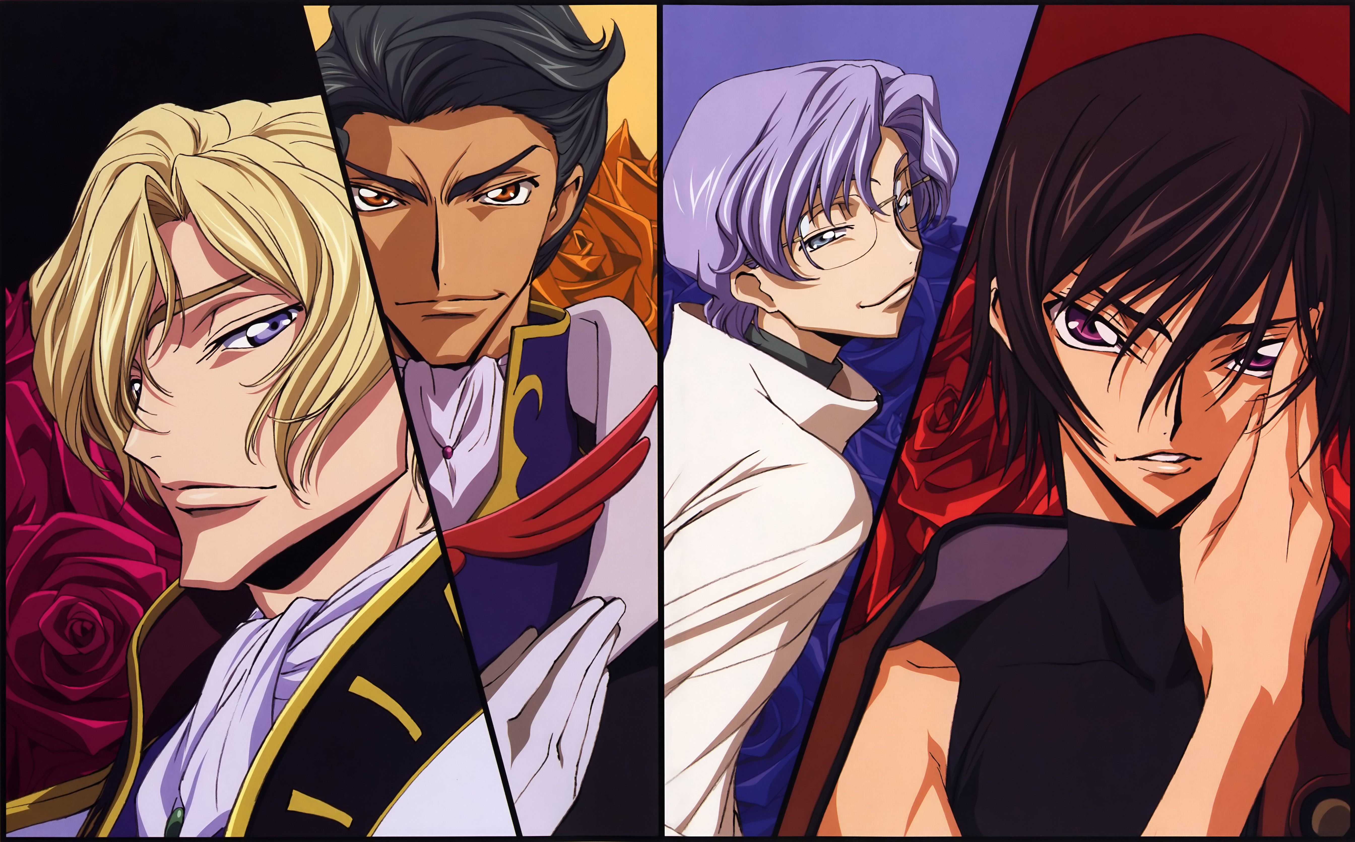 Four men from Code Geass HD Wallpaper