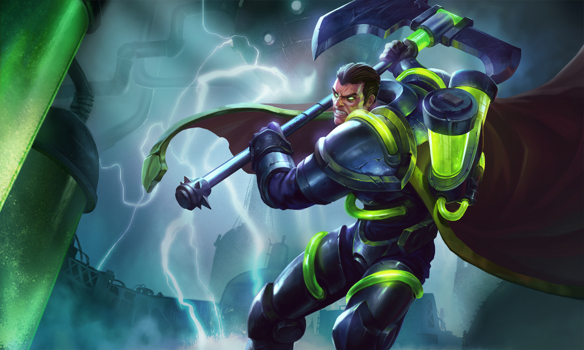 Darius from League of Legends with axe HD Wallpaper