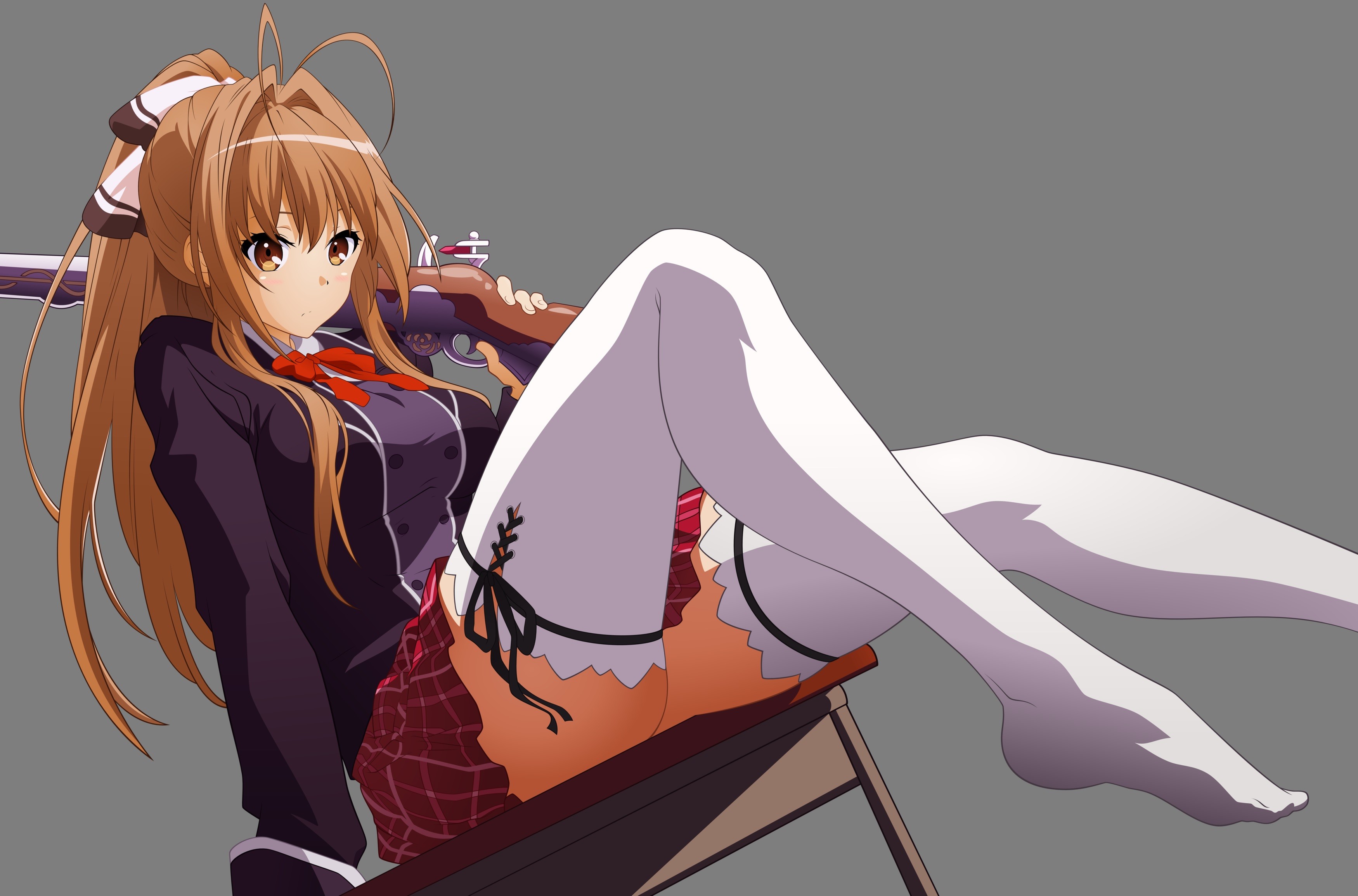 Isuzu Sento with a rifle HD Wallpaper