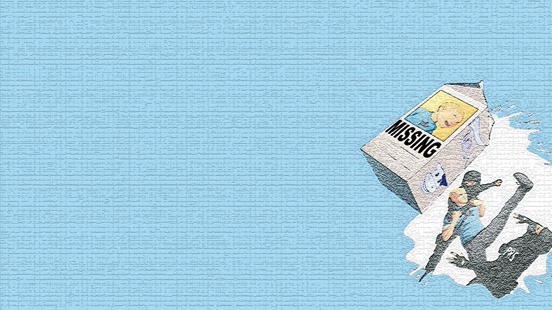 Missing child milk carton with police HD Wallpaper