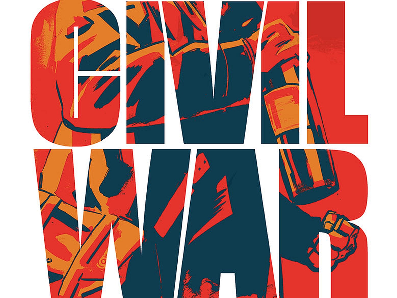 Civil War comic book cover HD Wallpaper