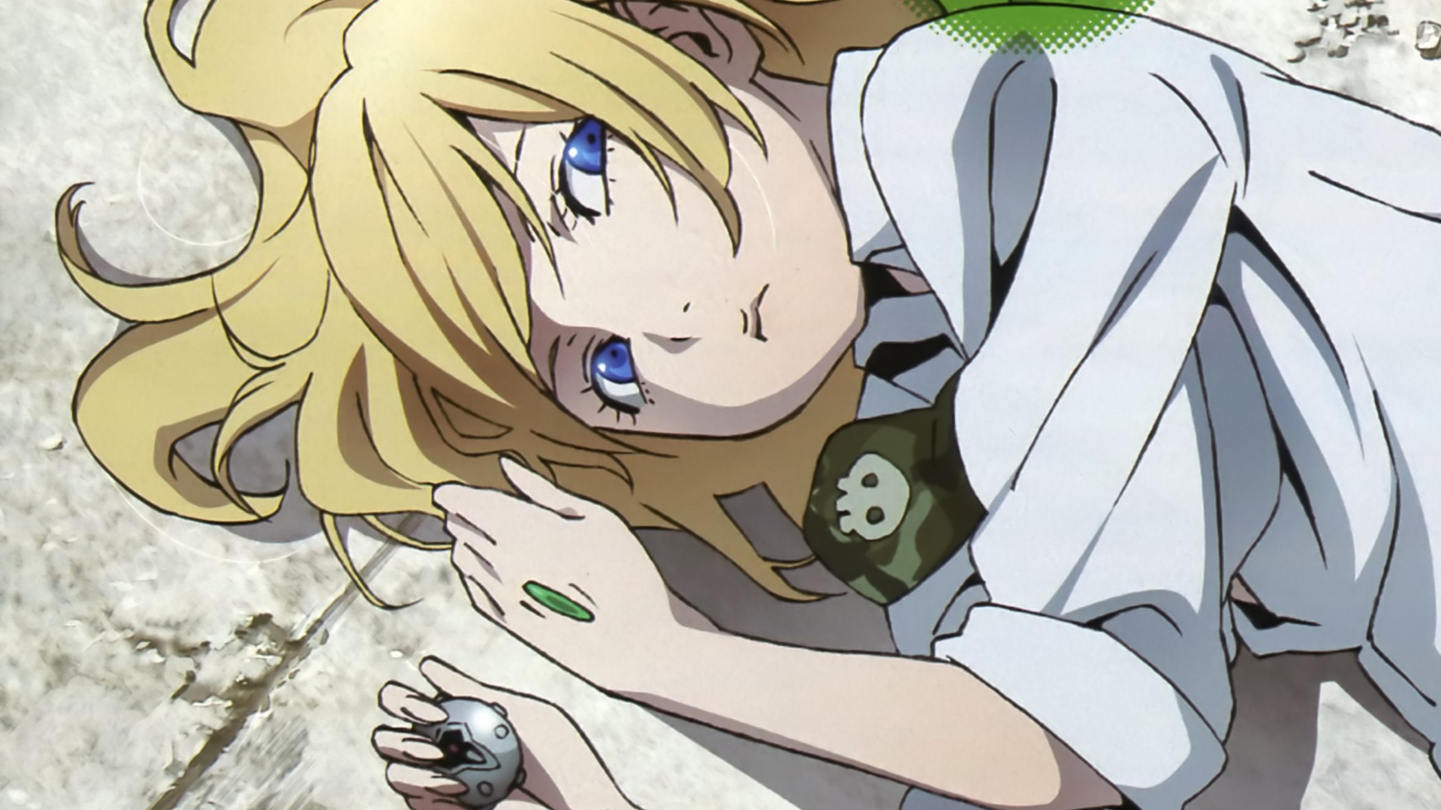 Himiko from Btooom! lying down HD Wallpaper