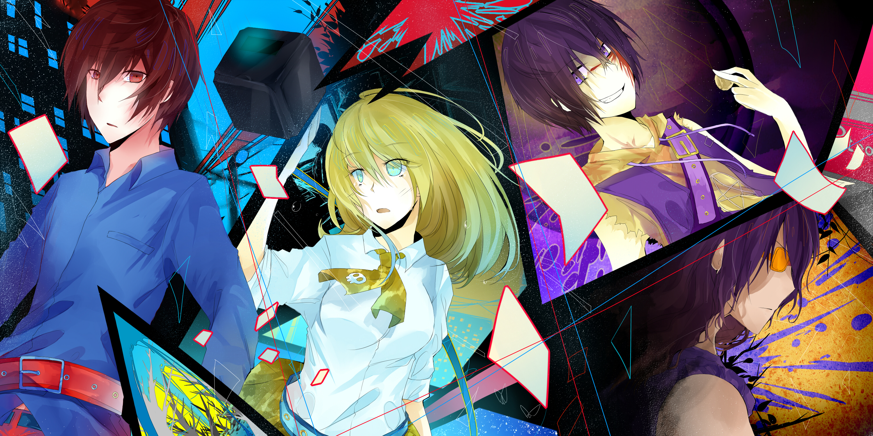 Himiko from Btooom! anime illustration HD Wallpaper