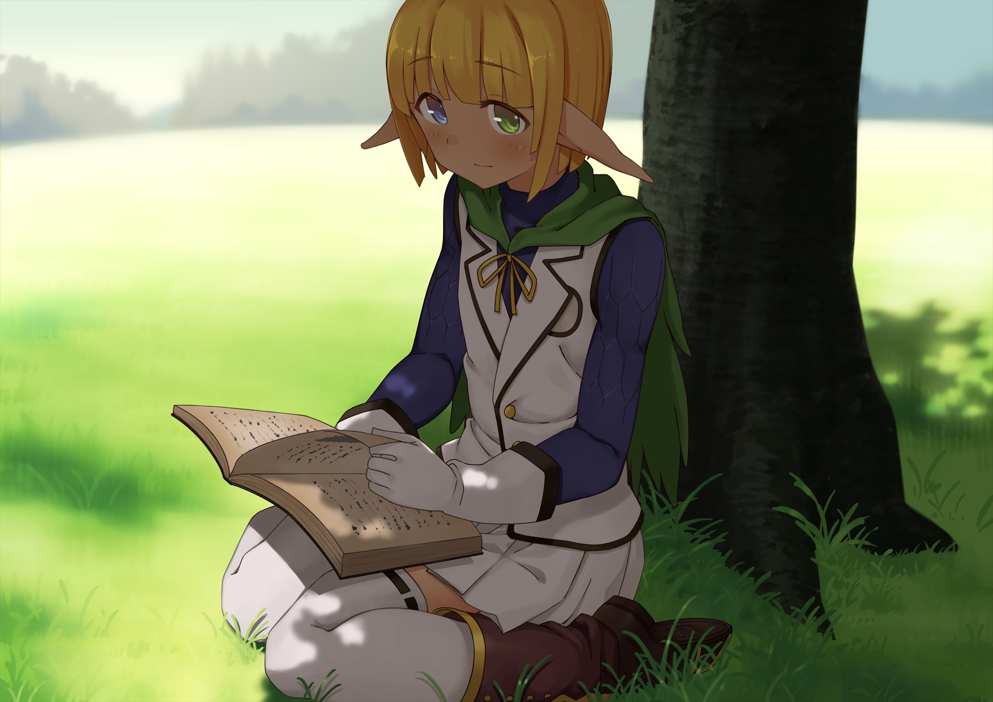 Mare Bello Fiore reading a book HD Wallpaper