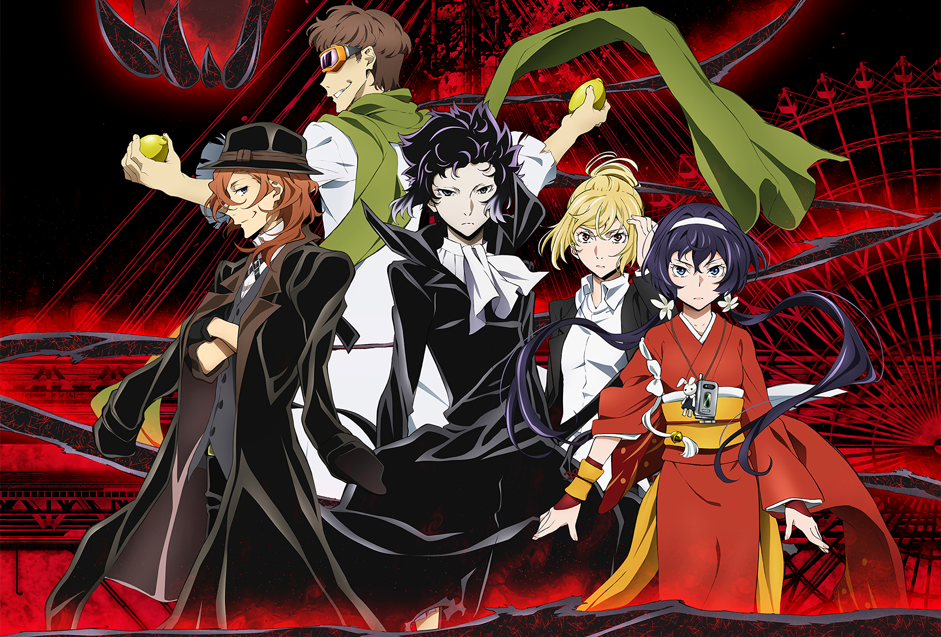 Bungo Stray Dogs characters HD Wallpaper