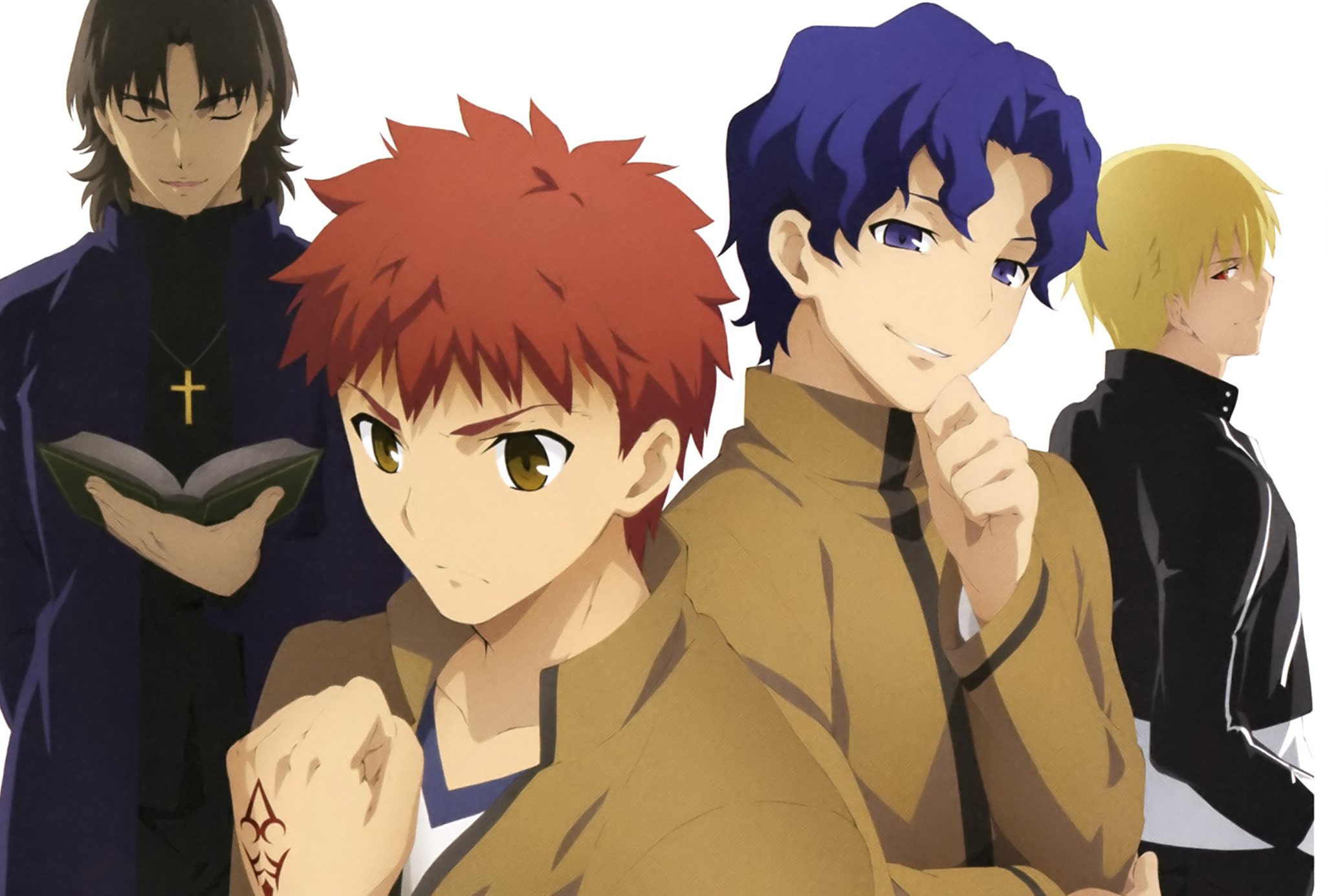 Four men from Fate/Zero HD Wallpaper