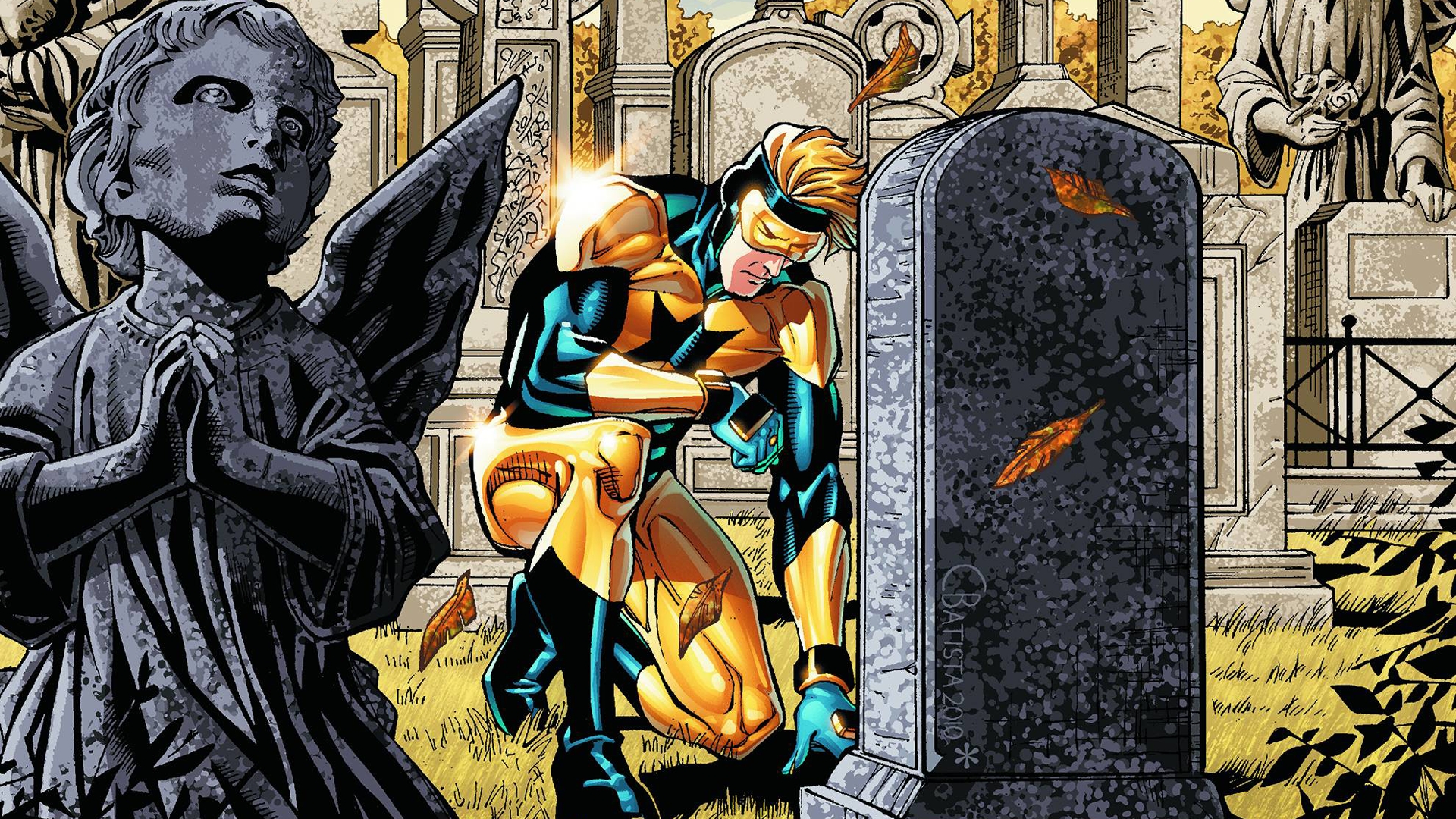 Booster Gold in a Cemetery HD Wallpaper