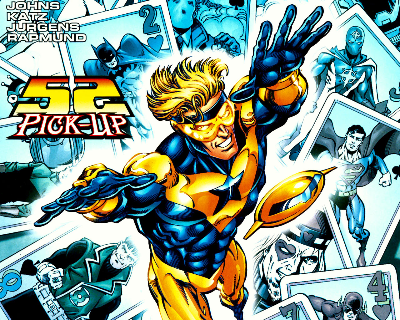 Booster Gold and DC Comics characters from 52 Pick-Up HD Wallpaper