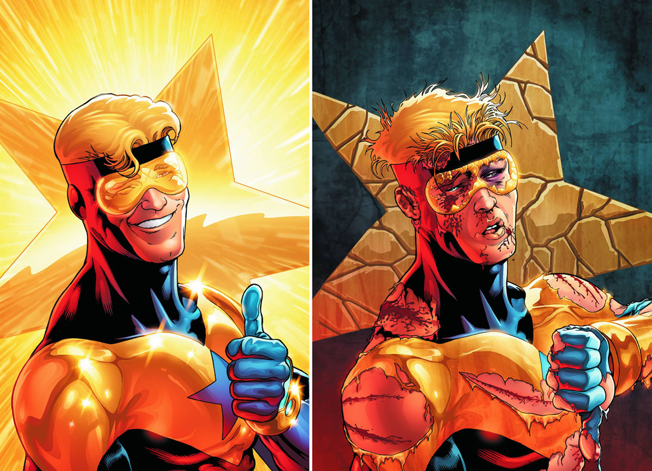 Booster Gold comic art HD Wallpaper