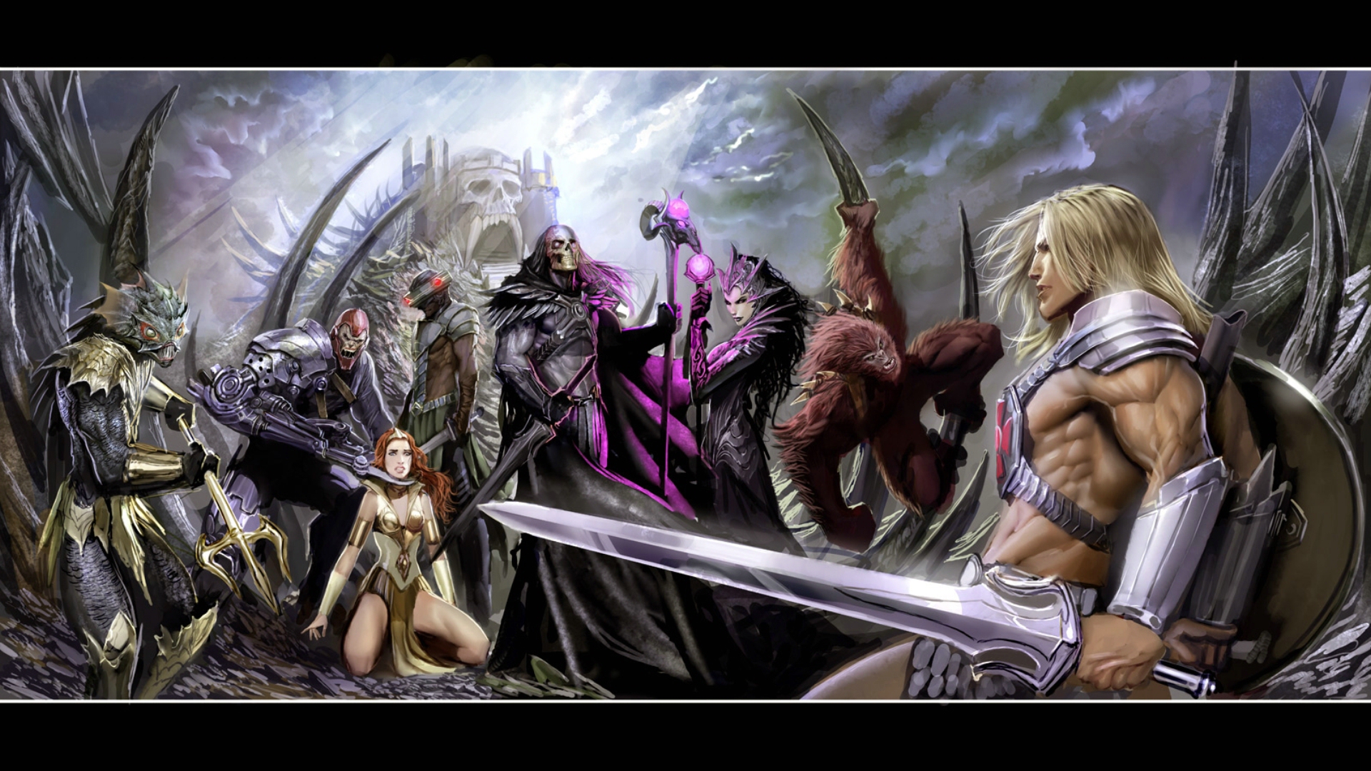 He-Man and the Masters of the Universe characters HD Wallpaper