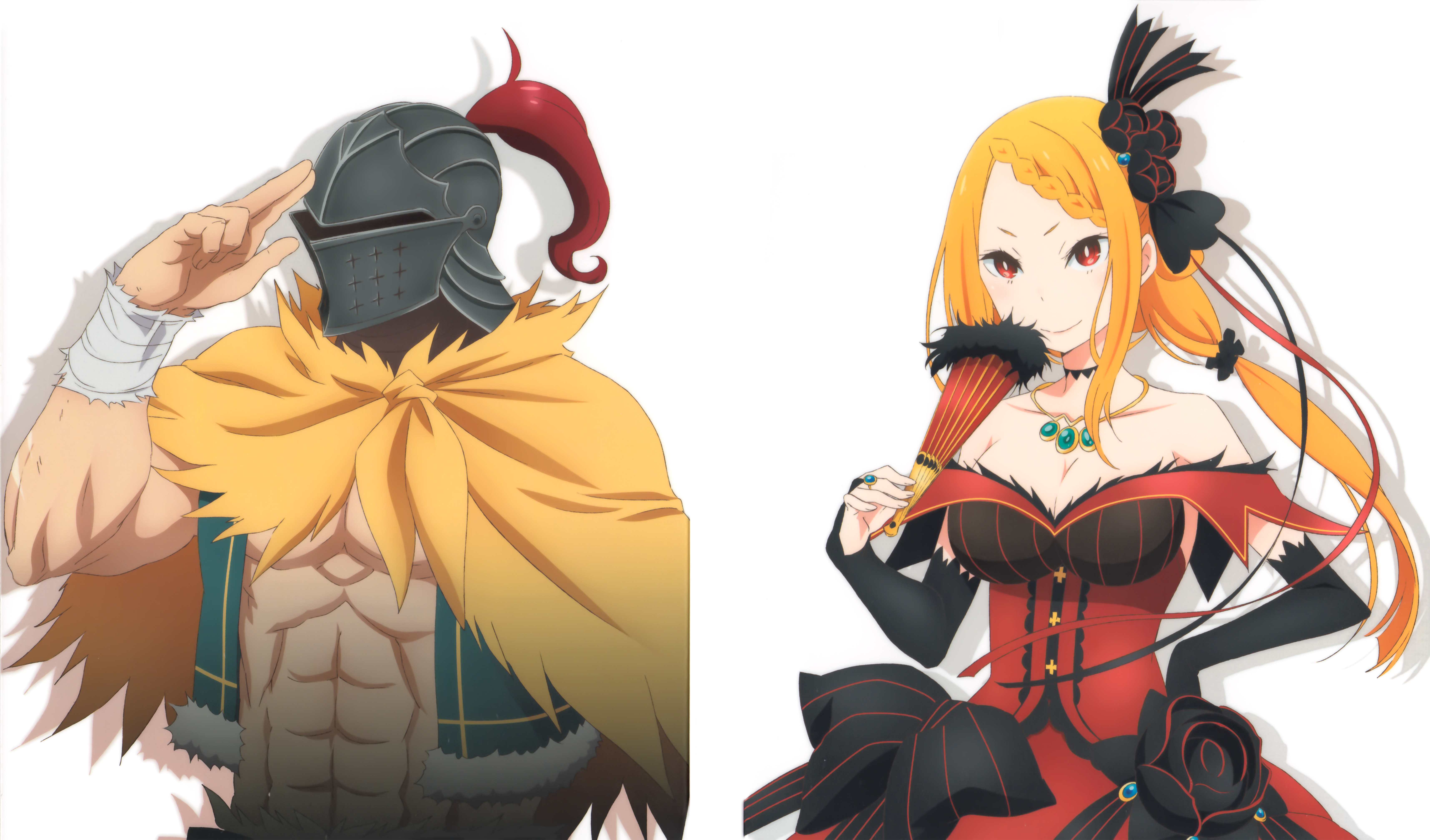 Priscilla Barielle and a Knight from Re:Zero HD Wallpaper