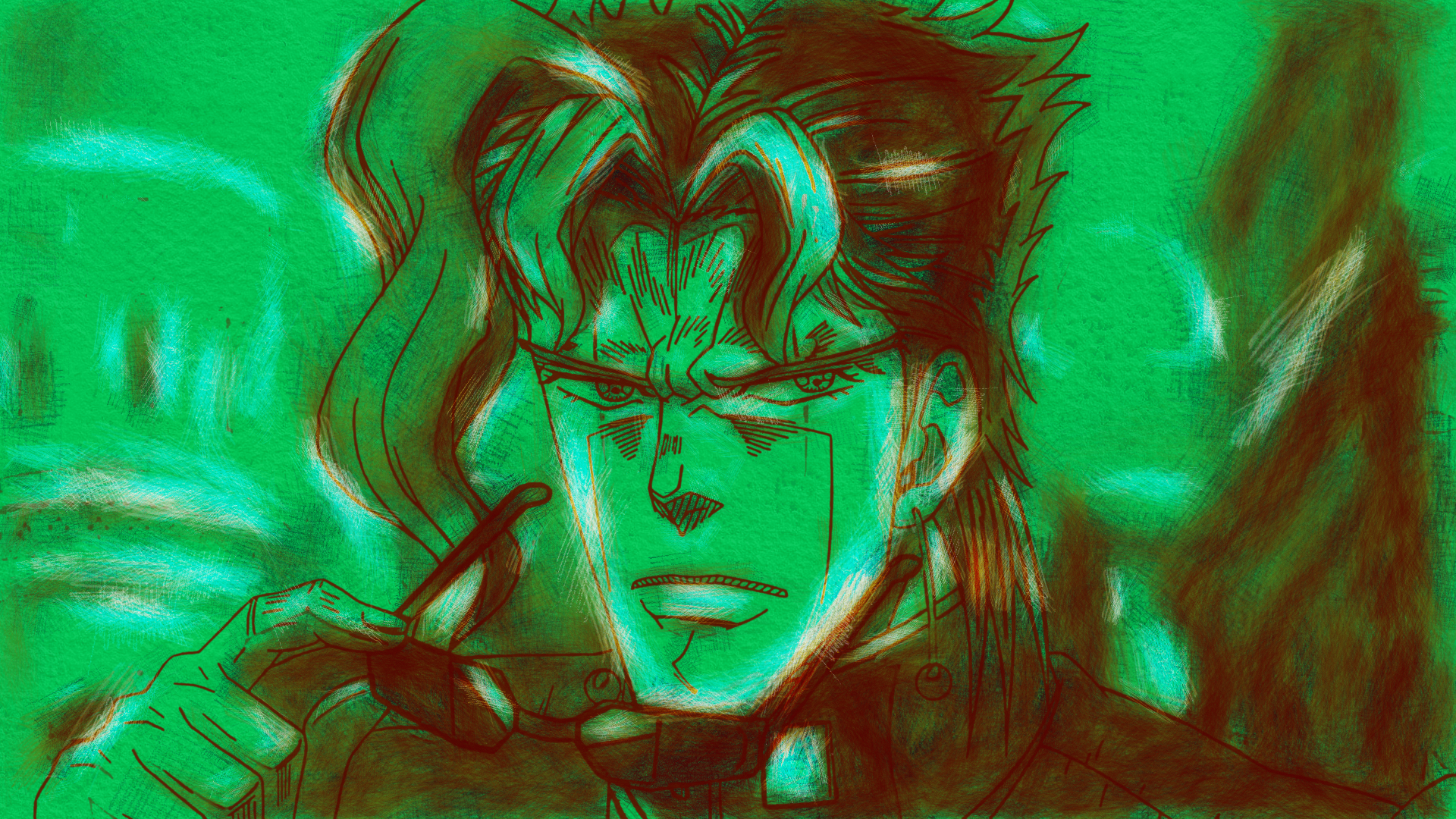 Noriaki Kakyoin from JoJo's Bizarre Adventure HD Wallpaper
