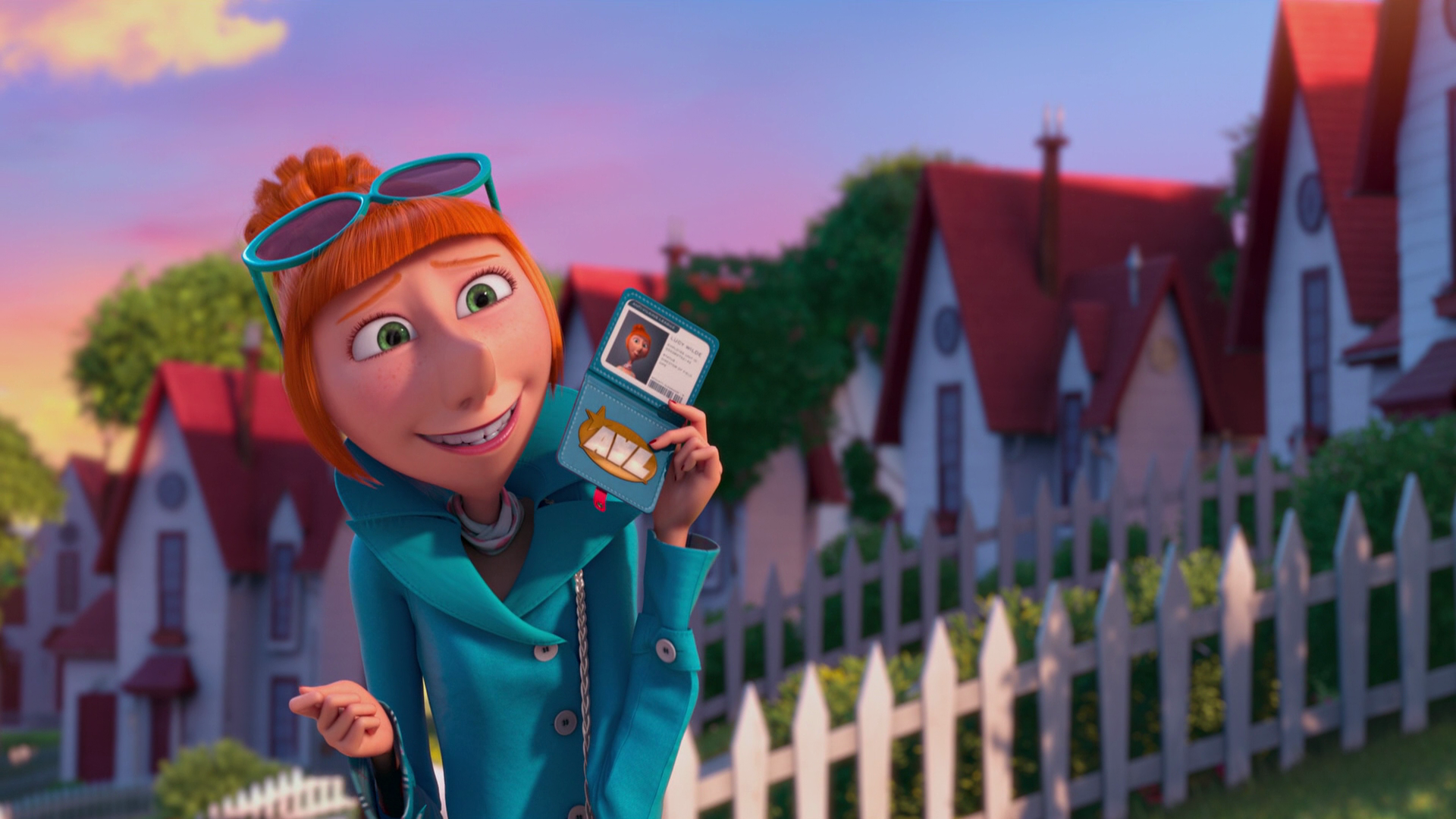 Lucy Wilde from Despicable Me holding an ID card HD Wallpaper