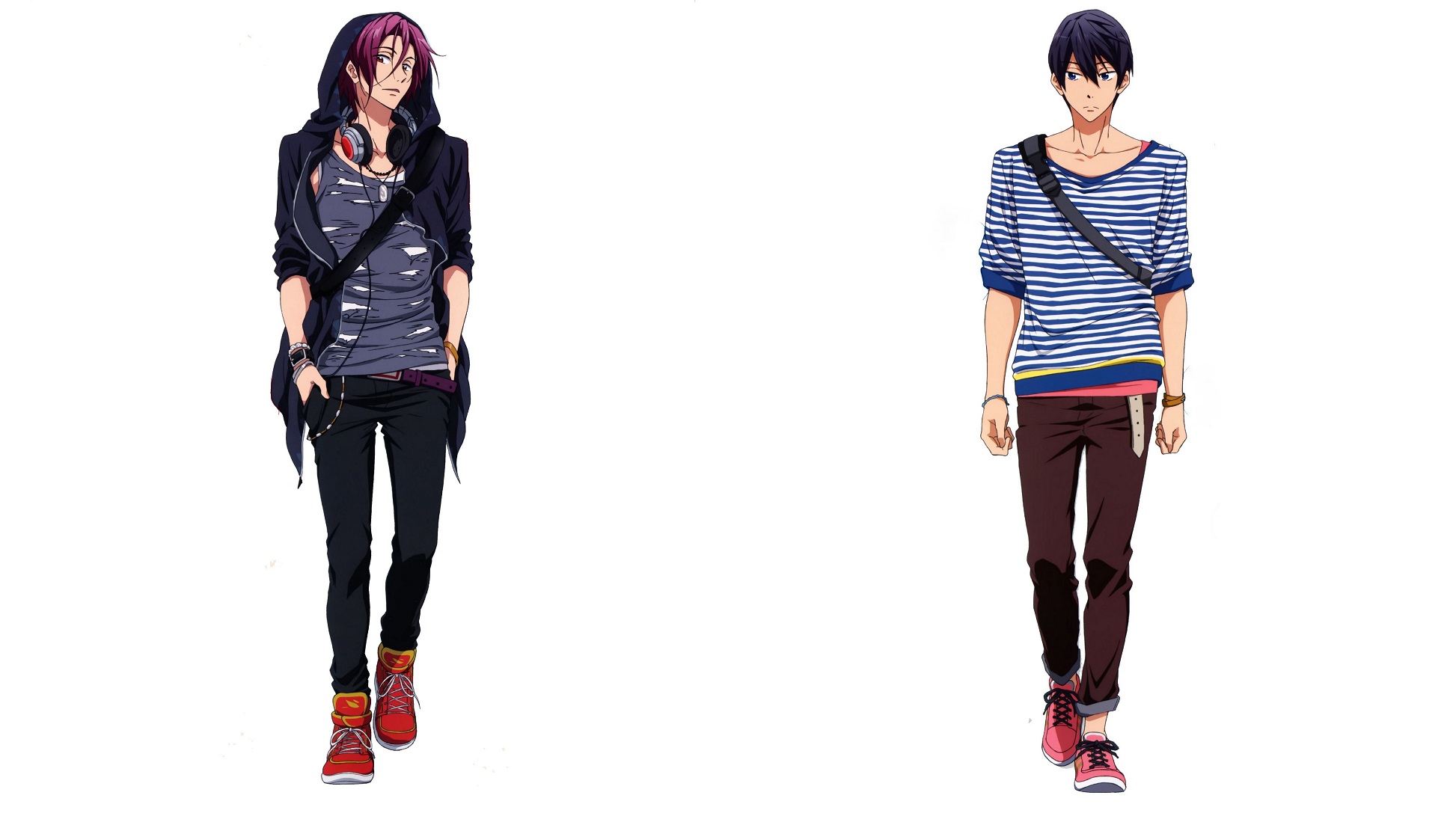 Rin Matsuoka and Haruka Nanase from Free! HD Wallpaper