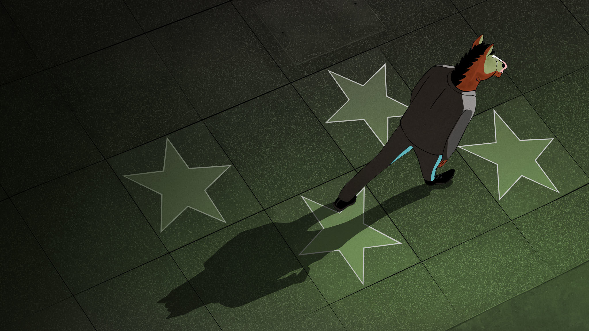 BoJack Horseman walking on stars HD Wallpaper