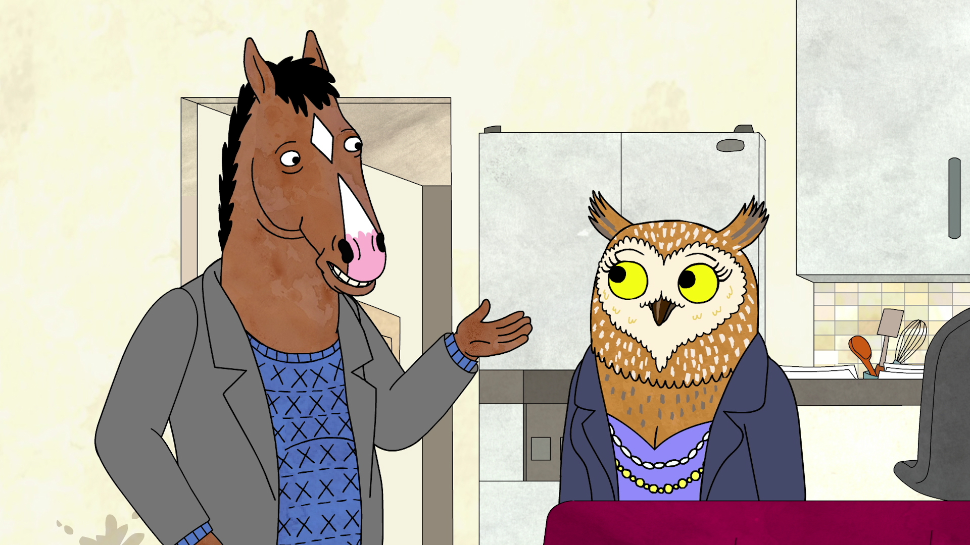 BoJack Horseman and Diane Nguyen in BoJack Horseman HD Wallpaper