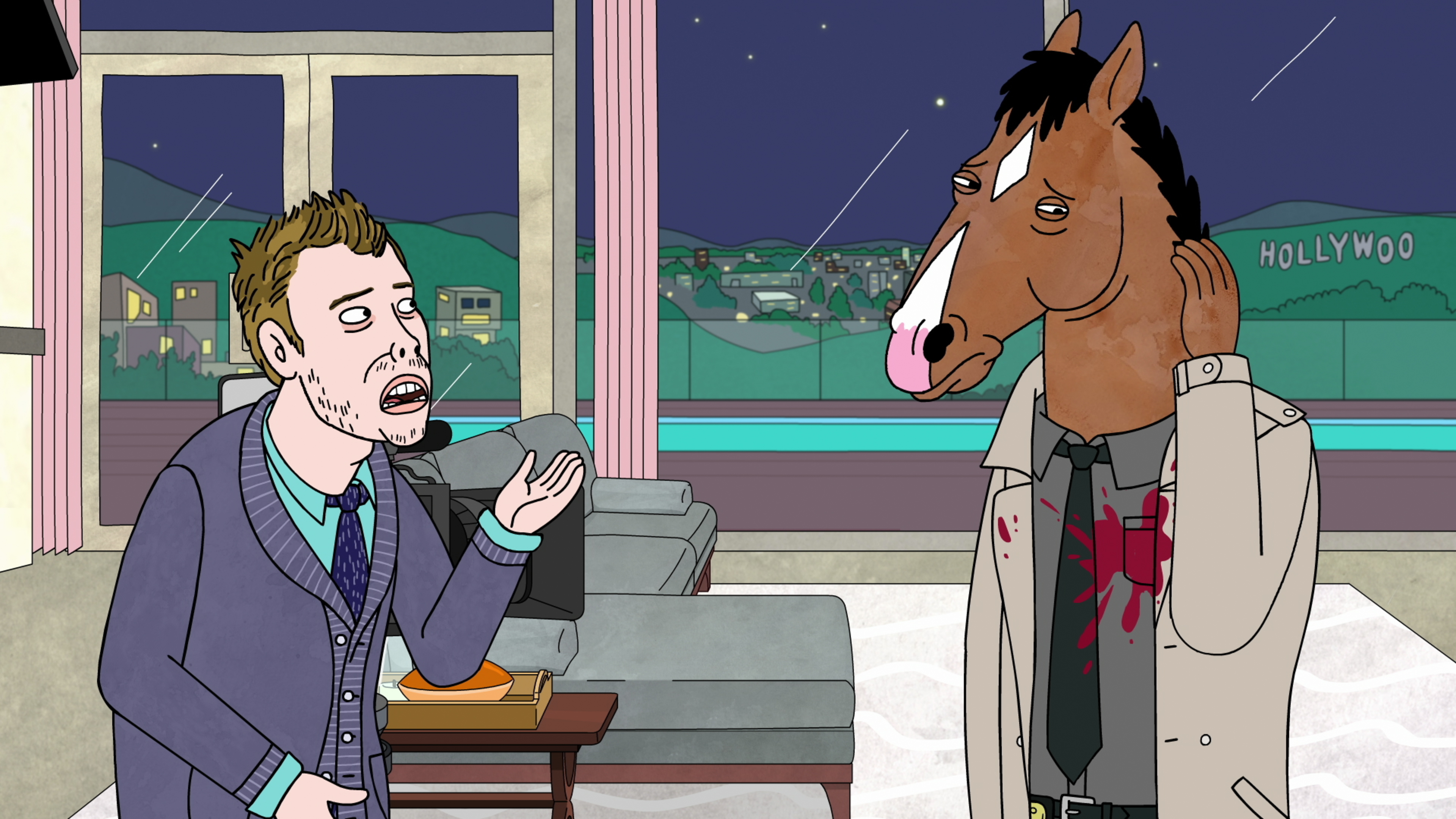 BoJack Horseman and Todd Chavez in Hollywood HD Wallpaper